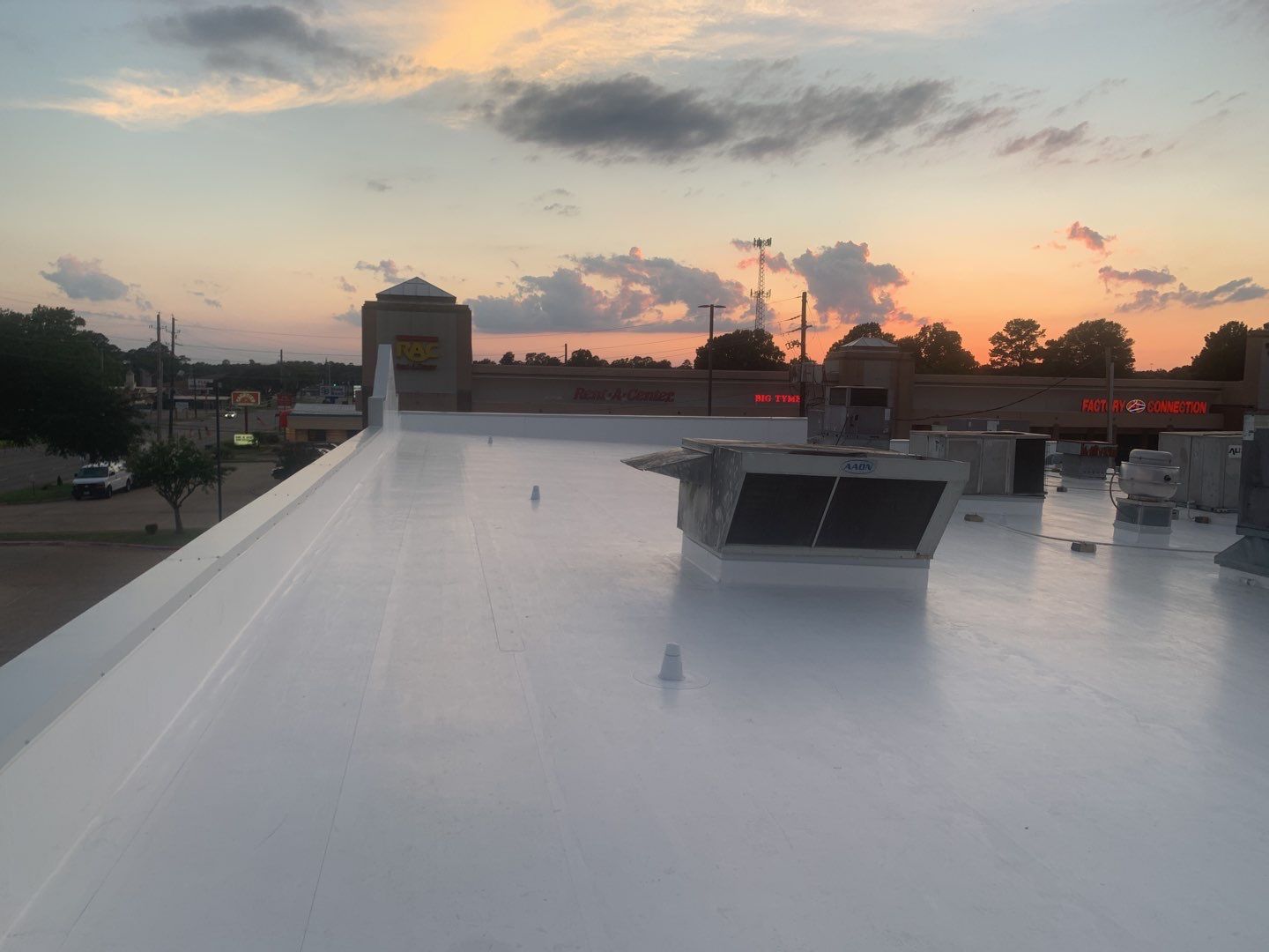 Commercial Roofing Installation using 50 mil PVC by Hostetler Roofing