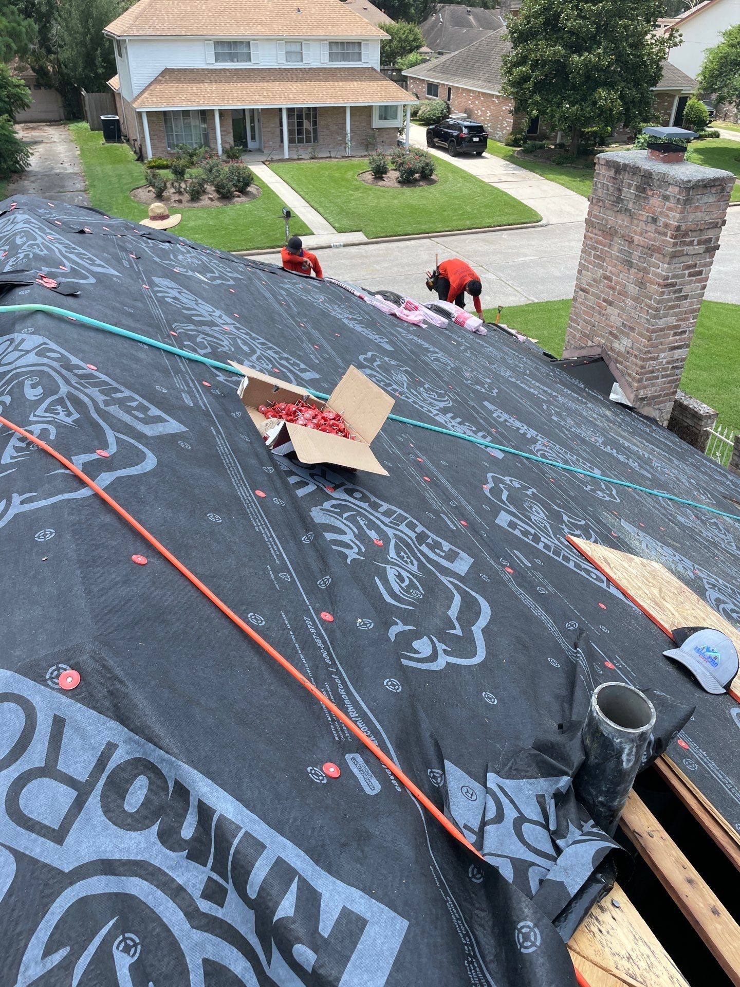 Residential Roofing Installation using Owen's Corning Duration (Lifetime) Shingles by Roof Repair Company