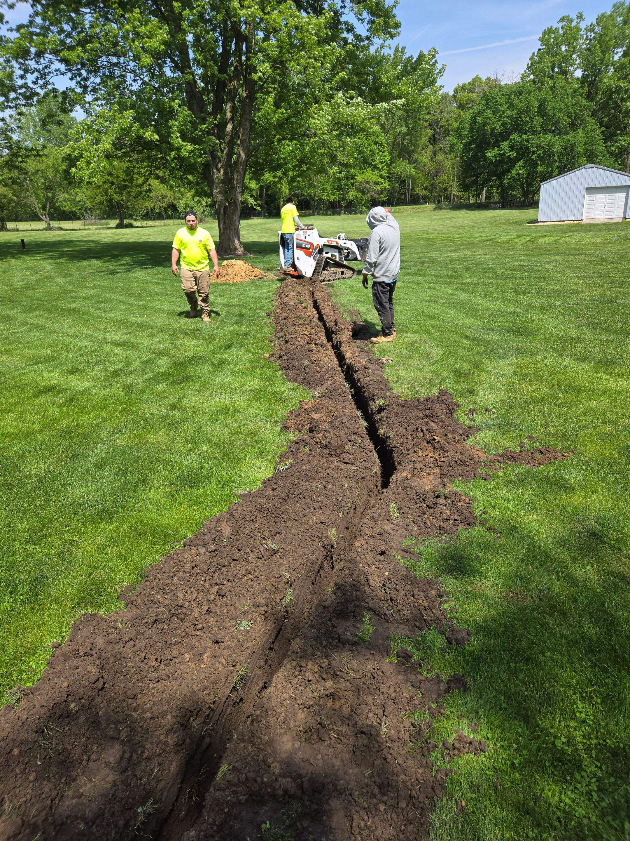 Installation of 4" Drainage Tile/ Lift Station Installation and Pit Boss Pro + Pump Combo by Allied Water Services