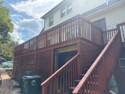 Wood Deck using Wood Stain