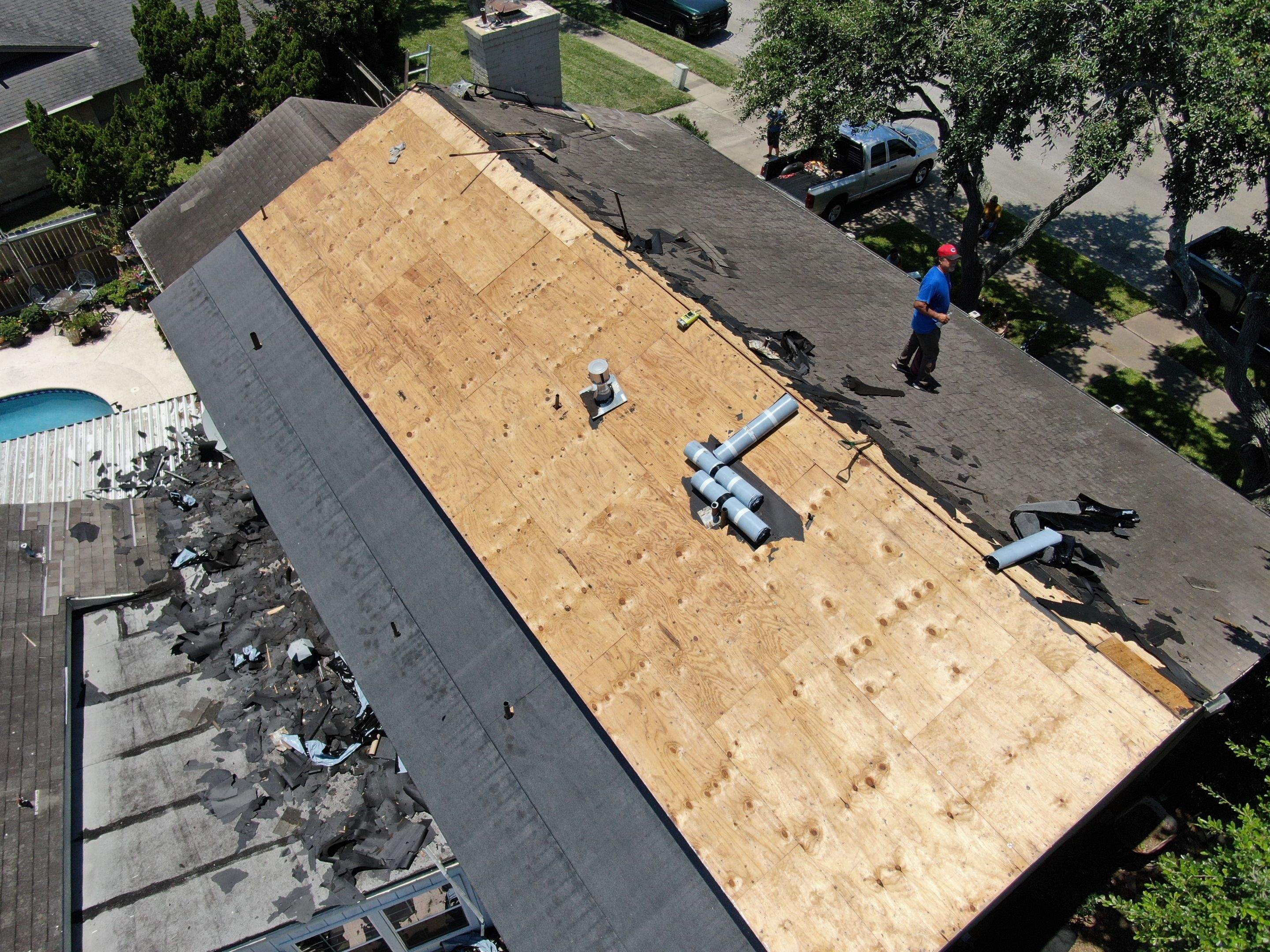 Its to Hot! Insulate this roof by Bayfront Roofing and Construction