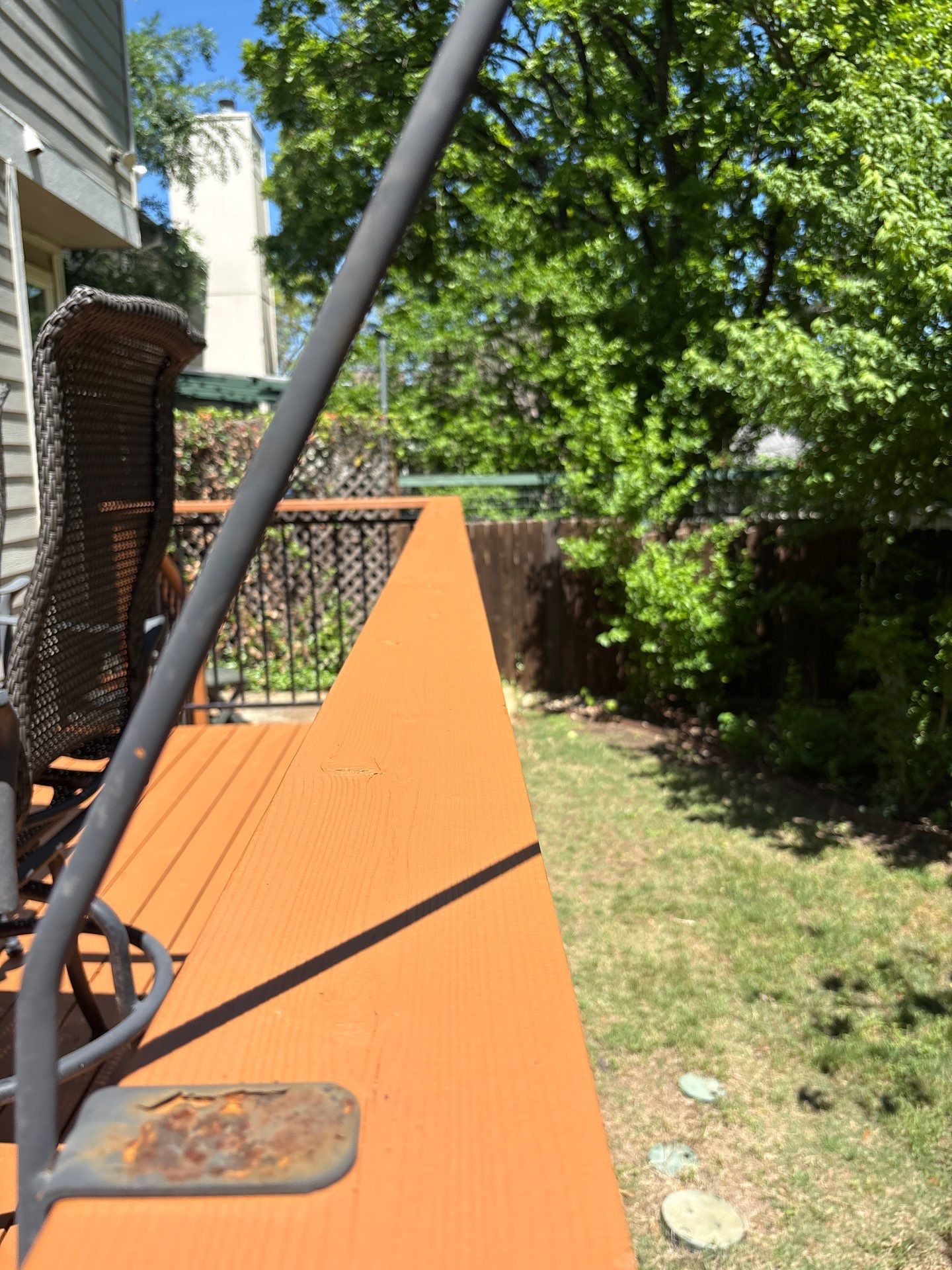 Back Deck Repainting Project in Austin, TX by Kstylez Roofing & Construction