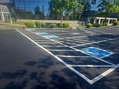 Sealcoat Parking Lot Renovation | Everett
