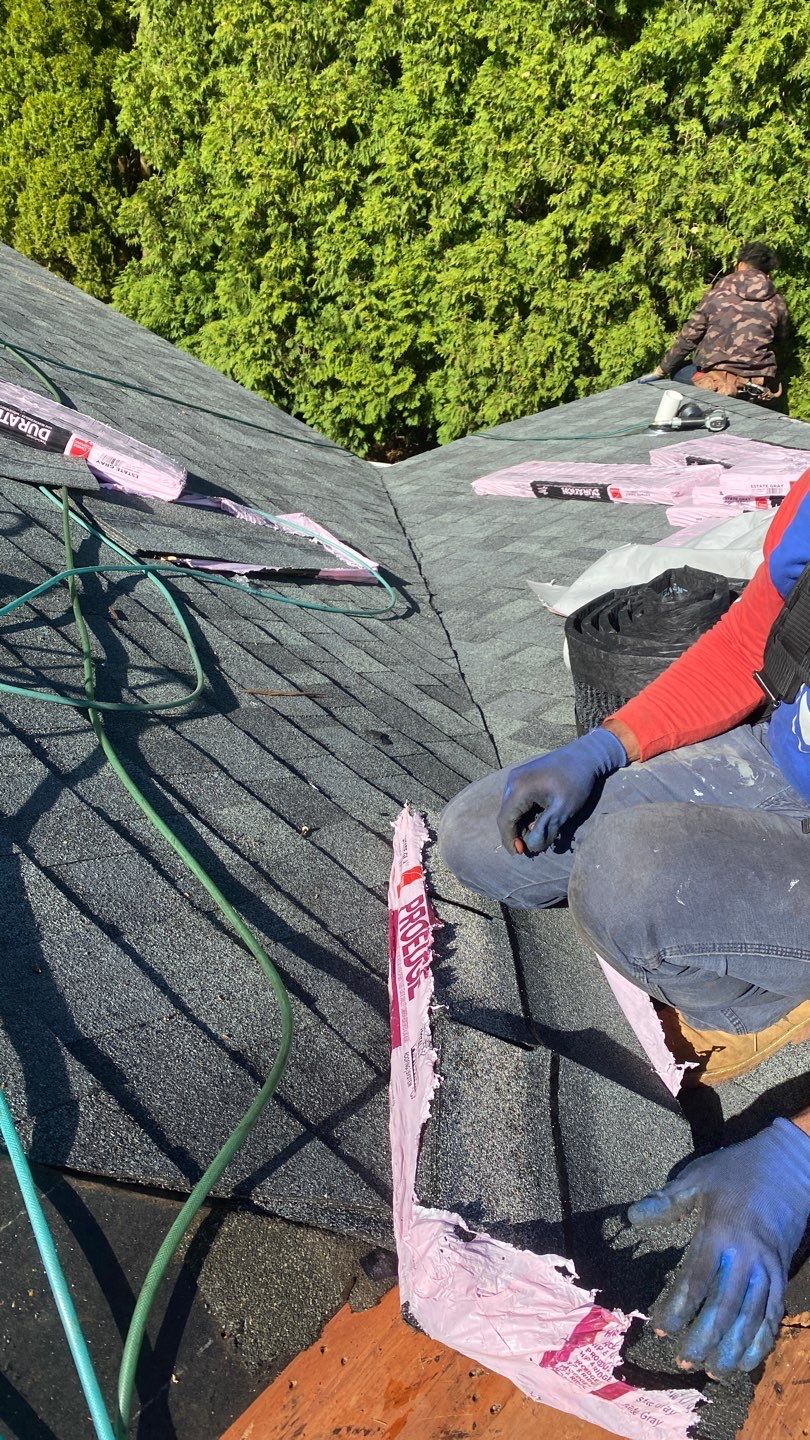 Residential Roofing Installation using Owens Corning Duration Estate Gray by A Plus Exterior