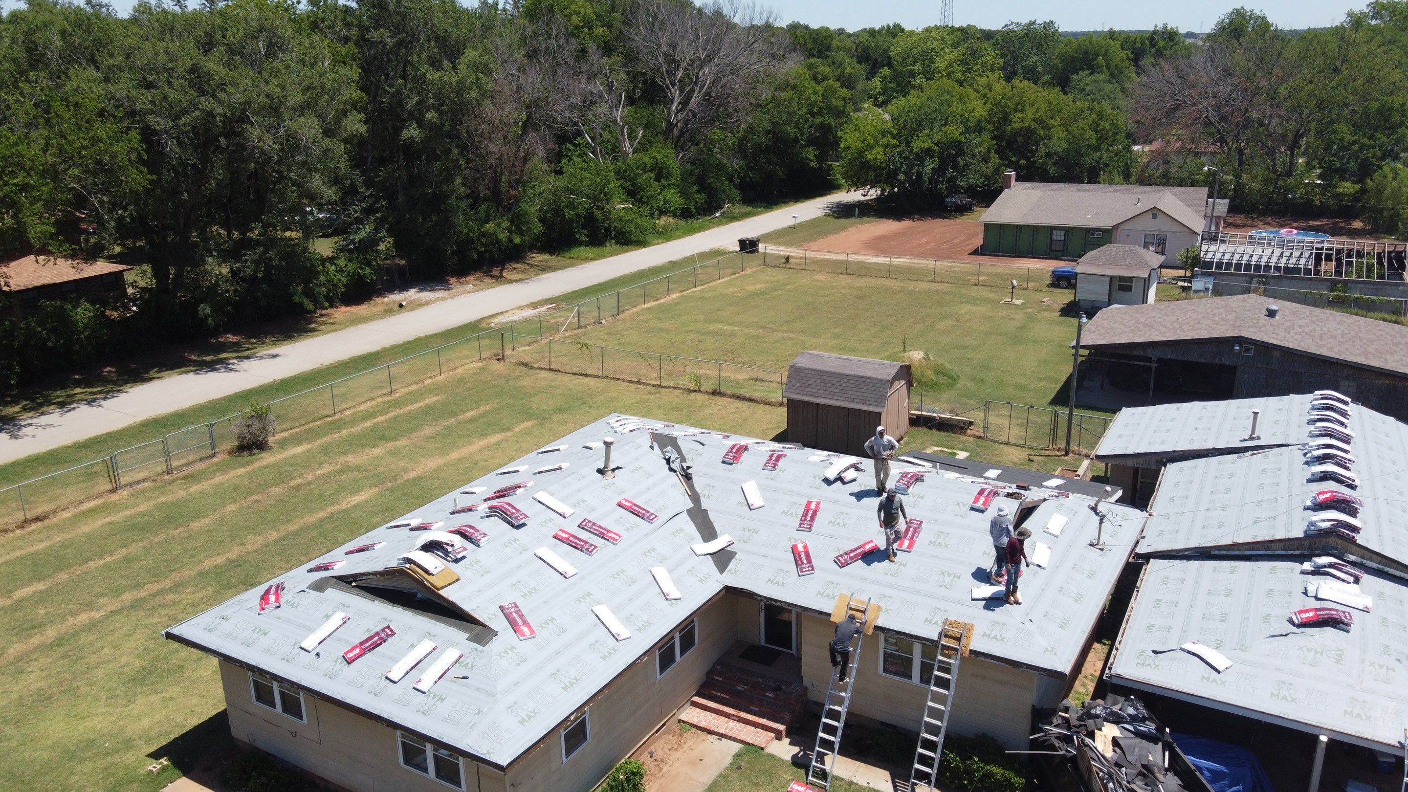 Residential Roofing Installation using GAF Natural Shadow  by A & H Roofing and Contracting