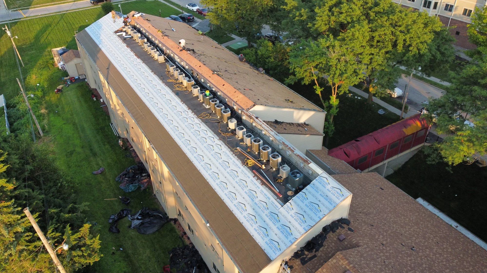 Lightning Commercial Restoration using Tamko Titan by Lightning Exteriors