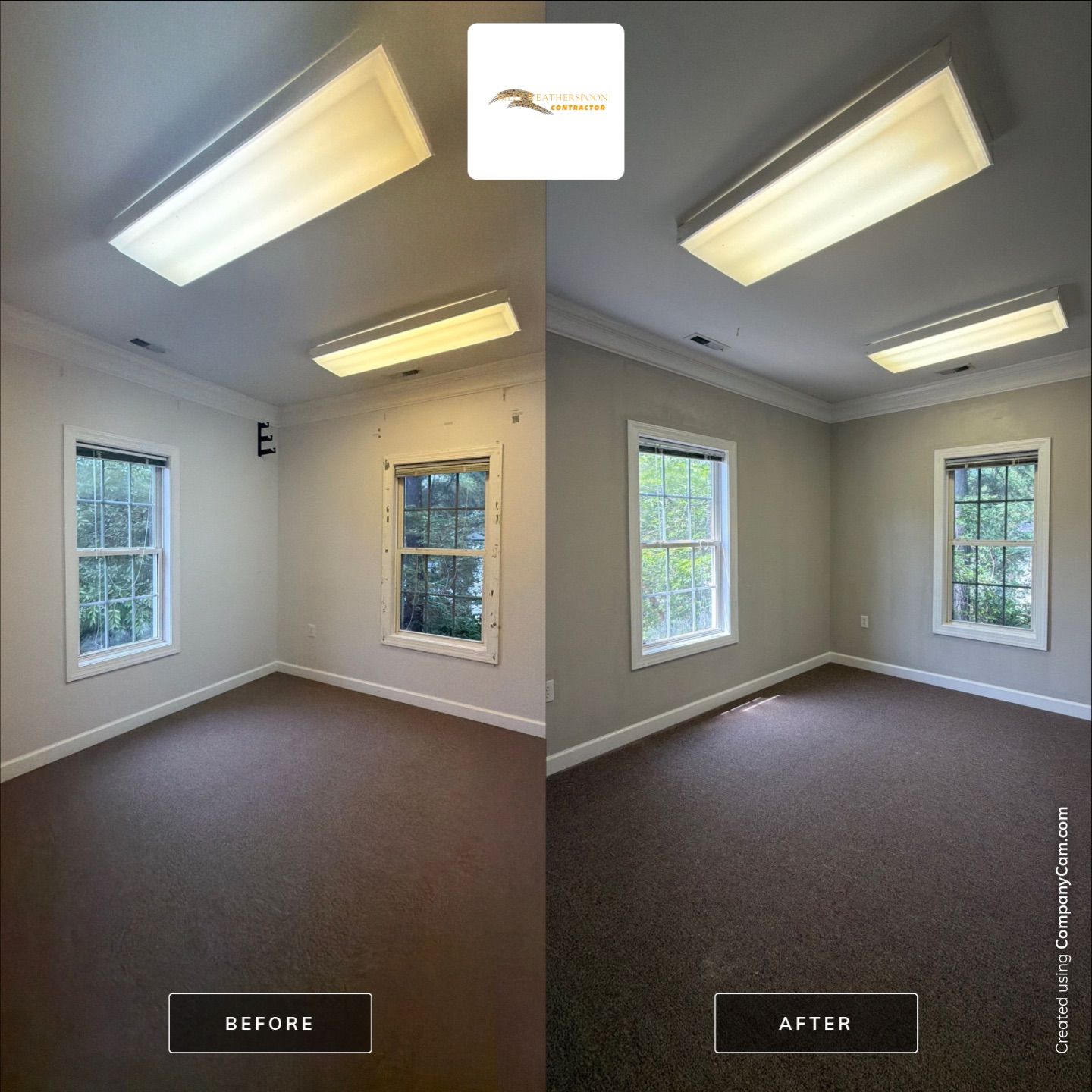 Interior Commercial Office Painting and Suite Refresh in Raleigh by Billy Weatherspoon Contractor