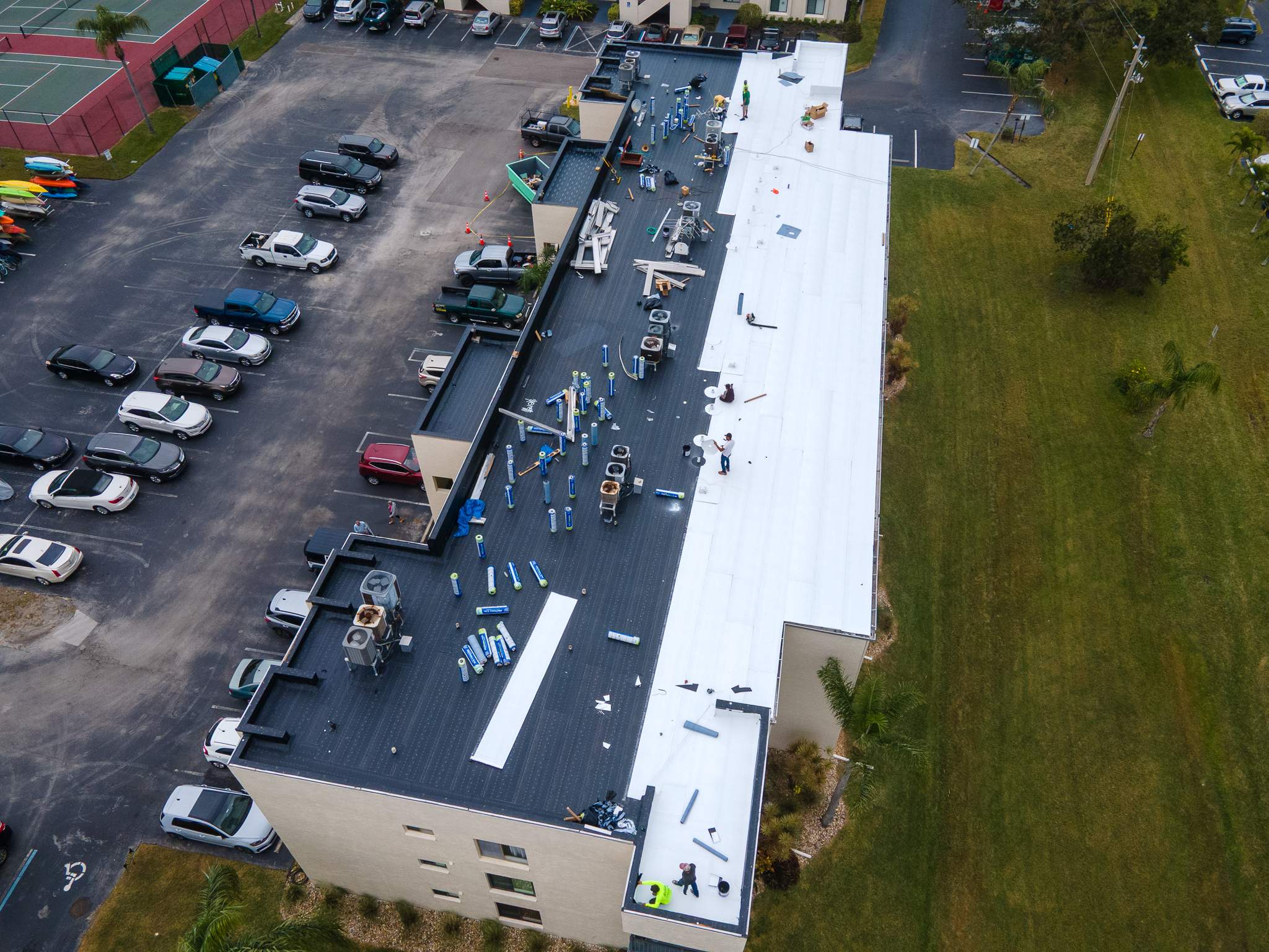 Flat Roof Membrane Coating and Restoration in Cape Canaveral by Wiedmann Construction & Roofing