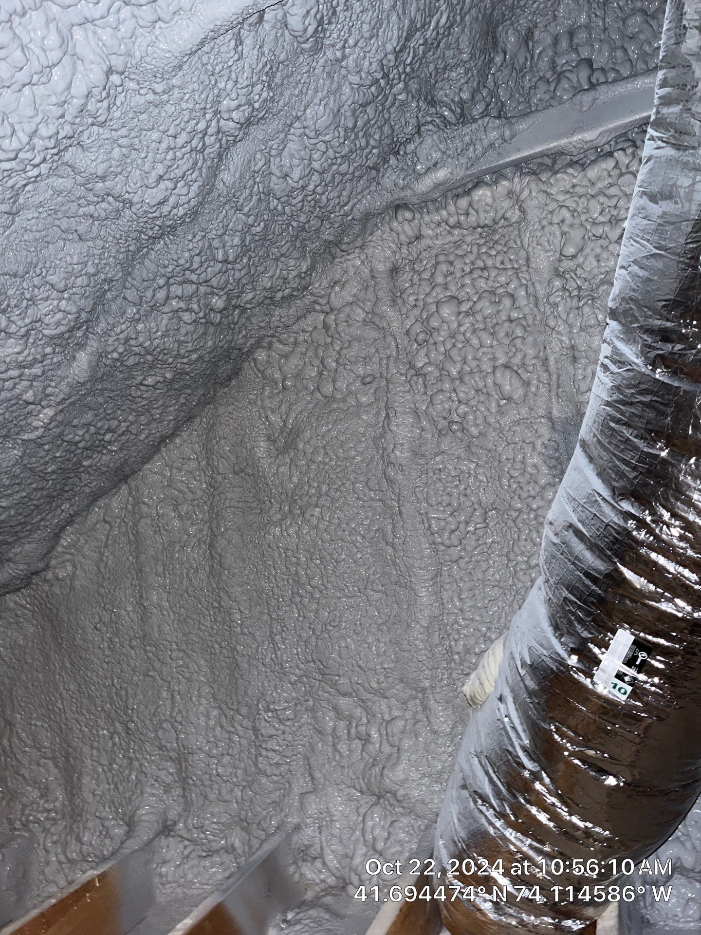Attic Insulation using open cell spray foam by NYS Foam & Energy