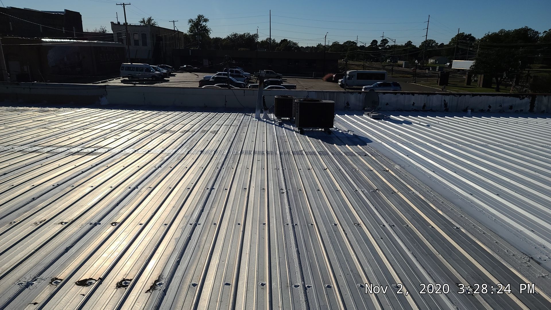 Commercial Metal Restoration System using Aldocoat Coatings by Hostetler Roofing