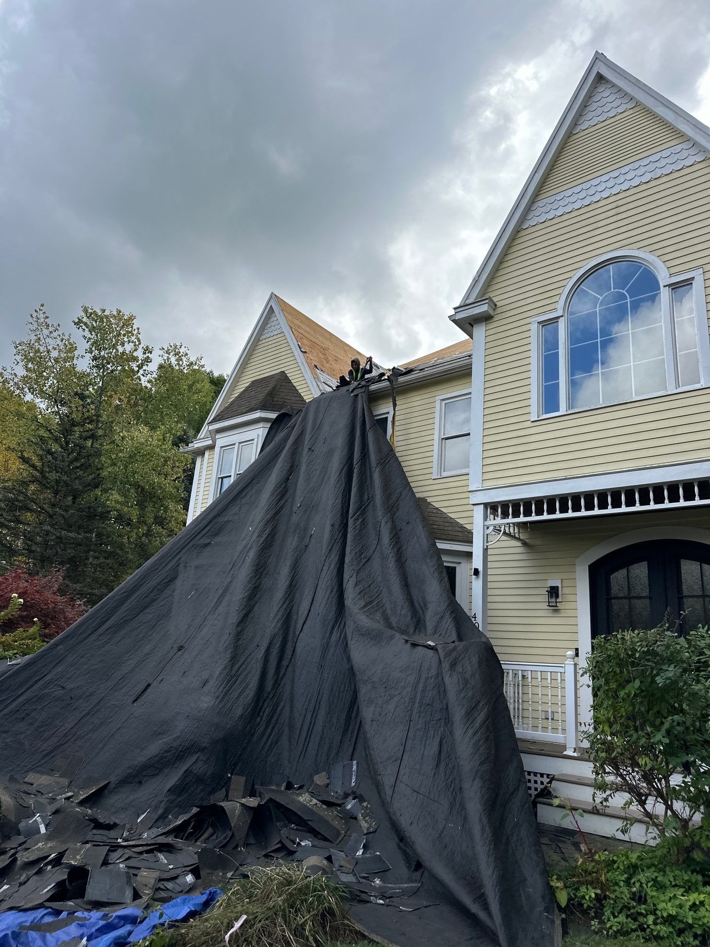 New Roof, Skylights, and Metal Accent Roof Installation in Groton by Mighty Dog Roofing of Greater Middlesex County