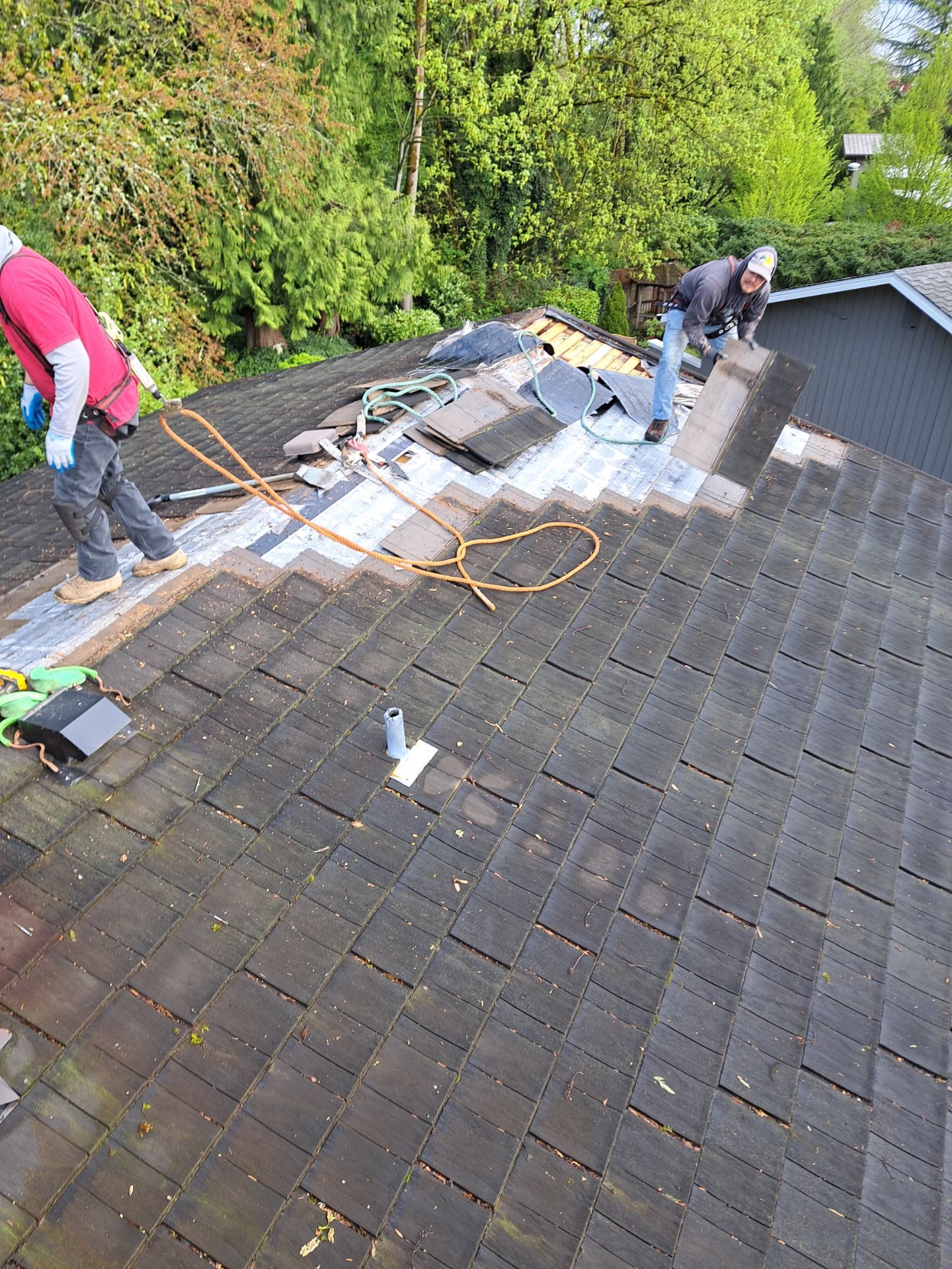 Bad EuroShield Install to Shingles in Issaquah by Roof Smart