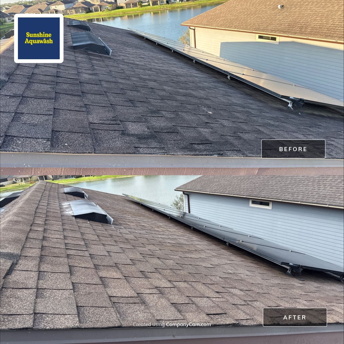 Roof Soft Wash, Pool Deck & Screen Enclosure Cleaning – Trevesta Community, Palmetto, FL by Sunshine AquaWash