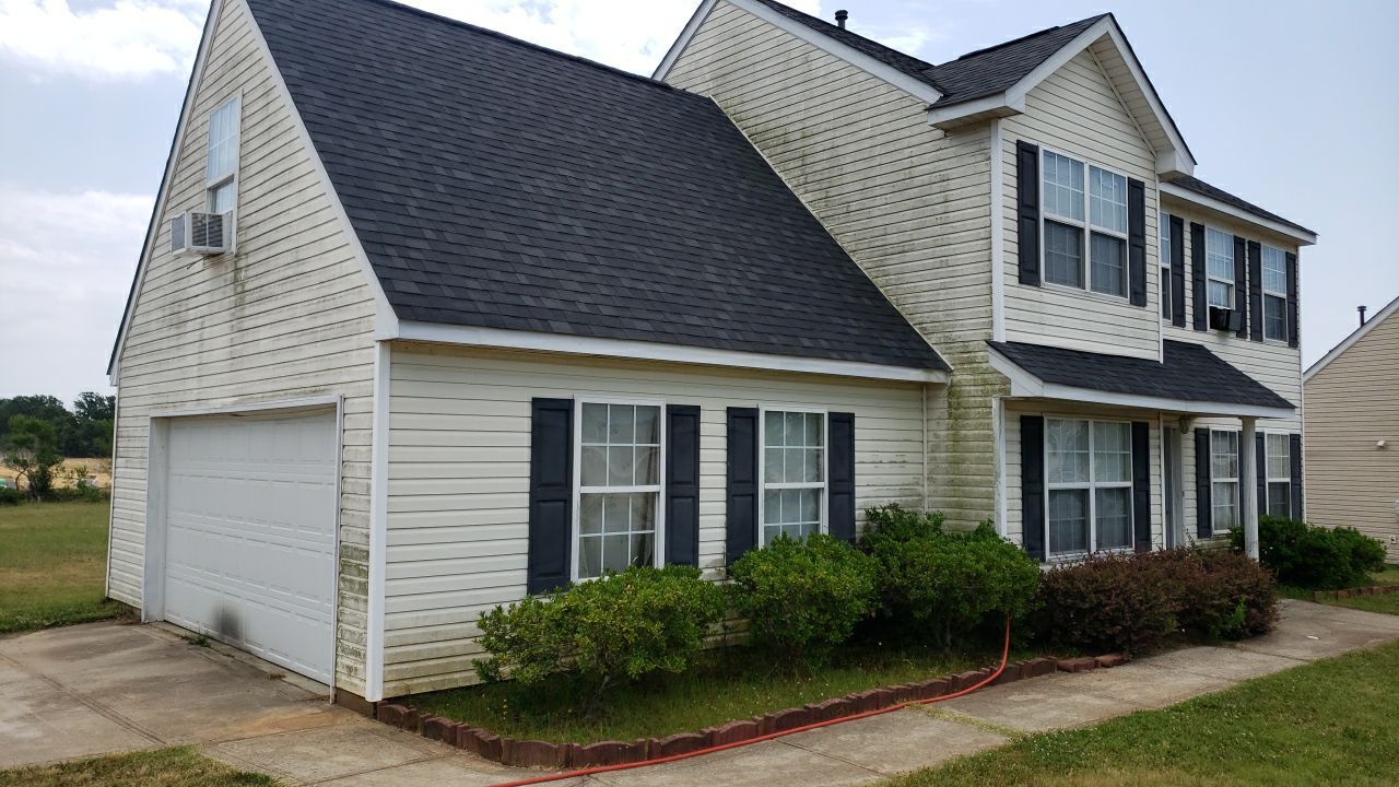 House Wash using cleaner by Power Wash Masters LLC