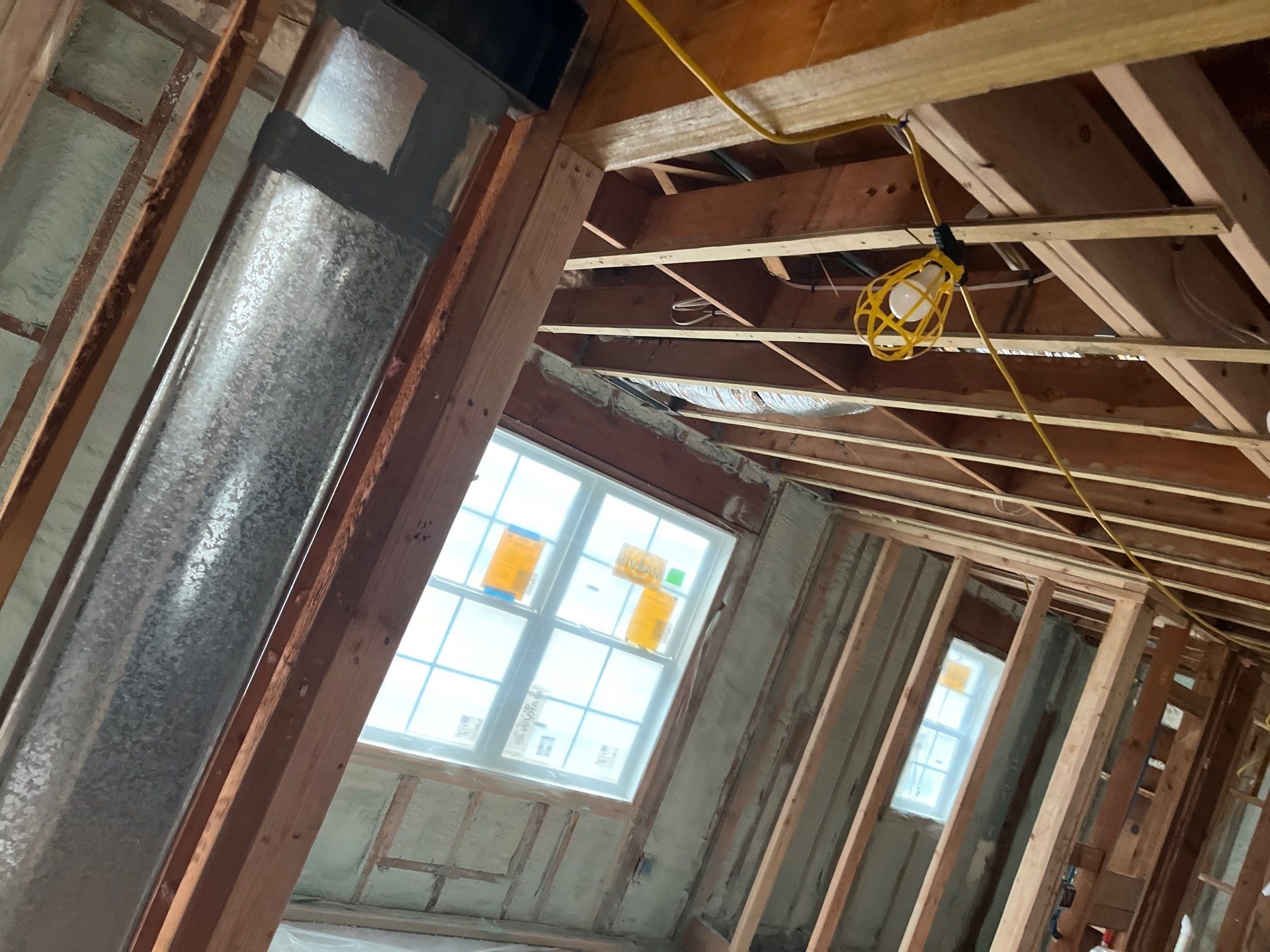 Basement Exterior Walls using Closed Cell Spray Foam by NYS Foam & Energy