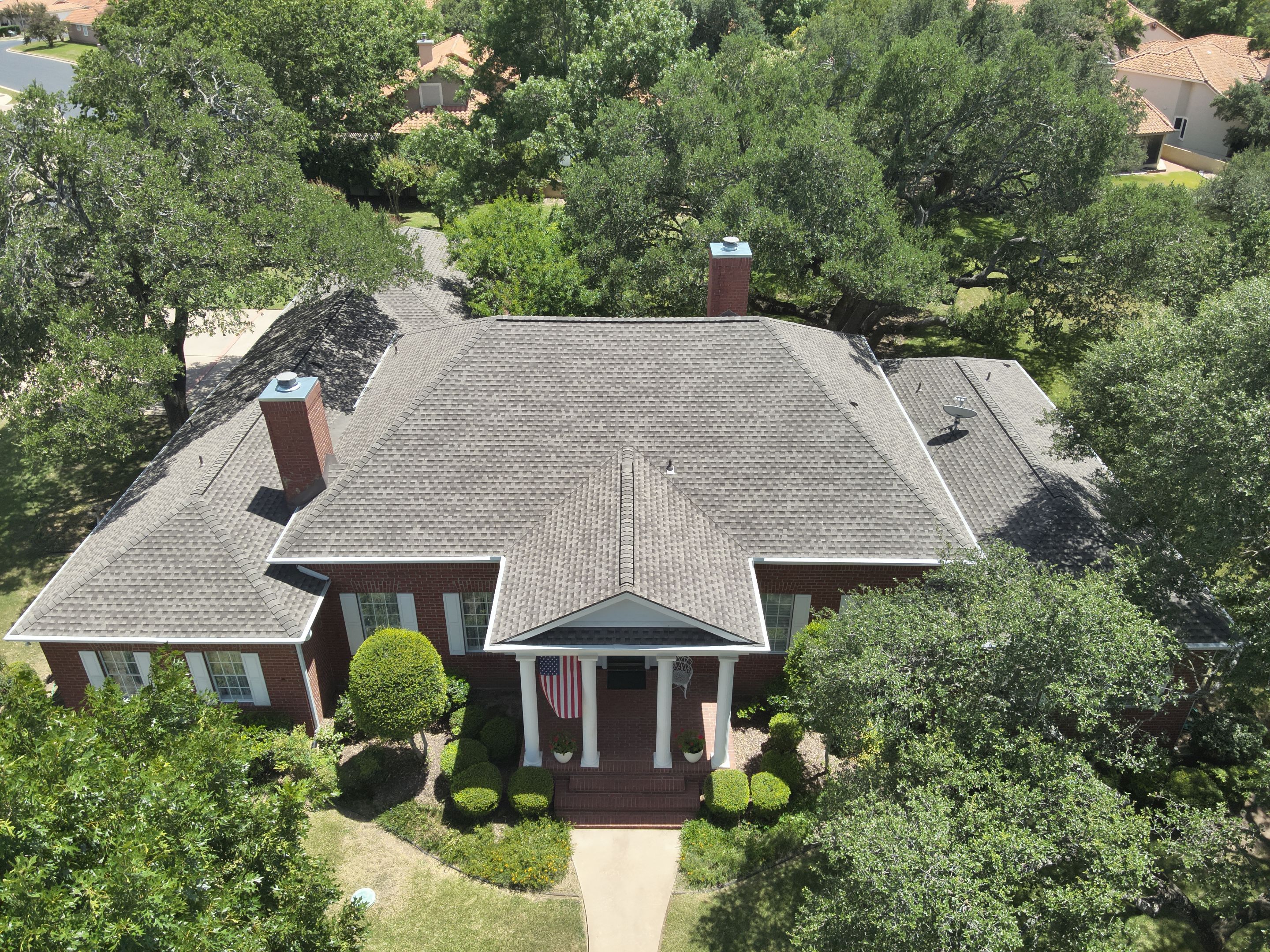 Residential Roof Replacement using GAF - HDZ - Weathered Wood by Action Exteriors