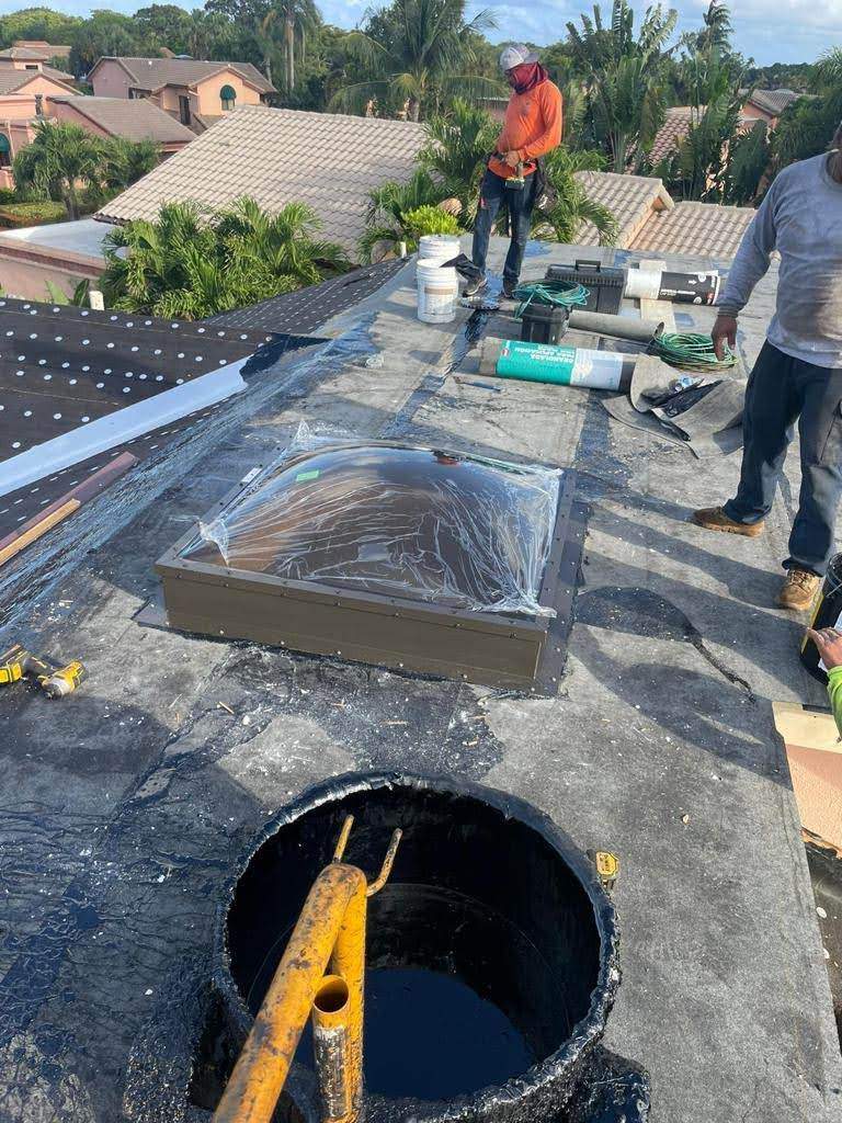 Complete Chimney Rebuild + Tile & Flat Re-Roof  by Morton Roofing, Inc.