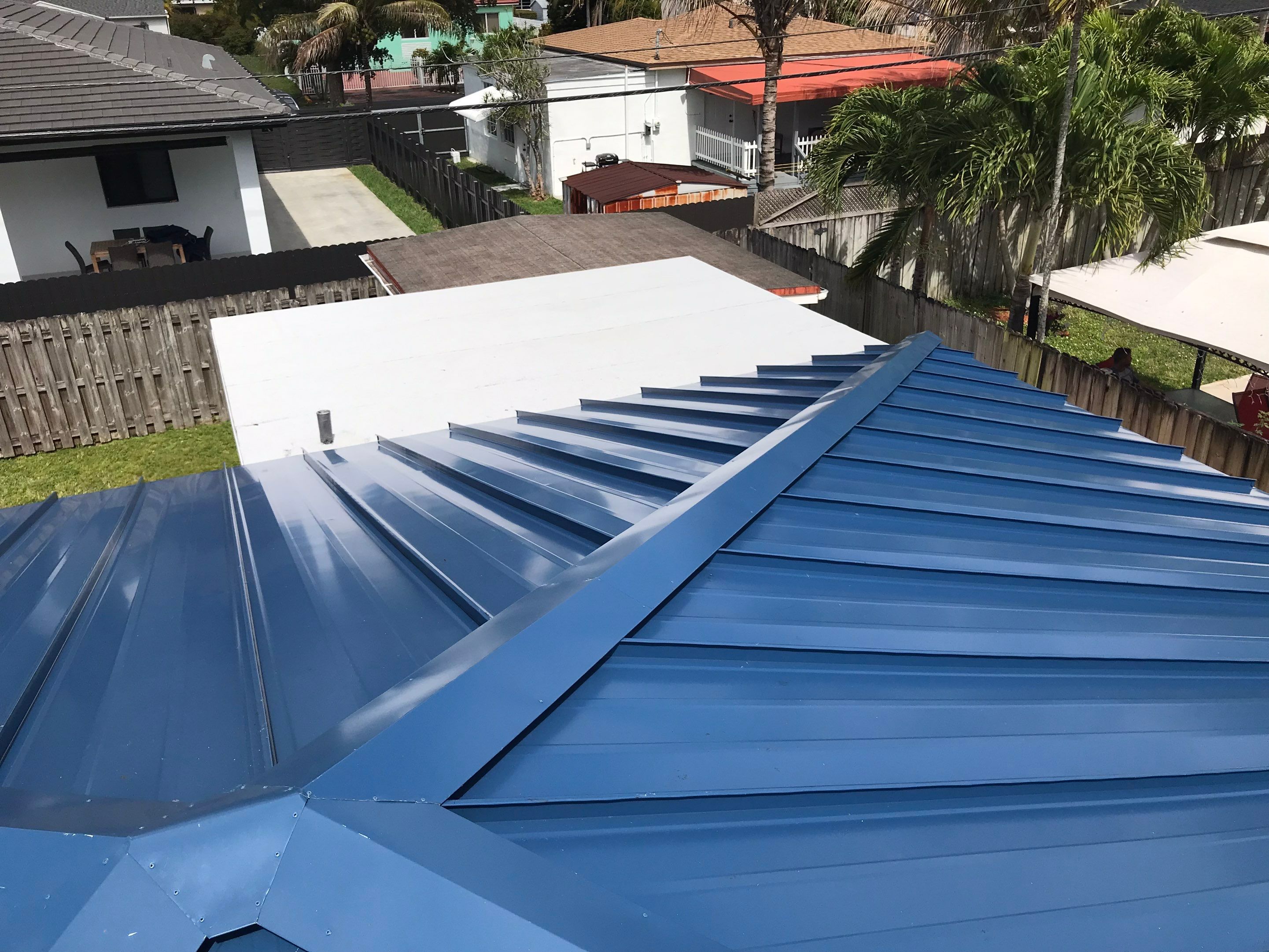 Metal Roof - Galvalume Regal Blue by Istueta Roofing