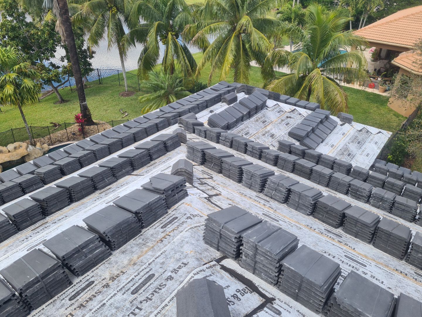 Residential Roofing Installation using Eagle Roofing Tile by BLUES BROTHERS ROOFING