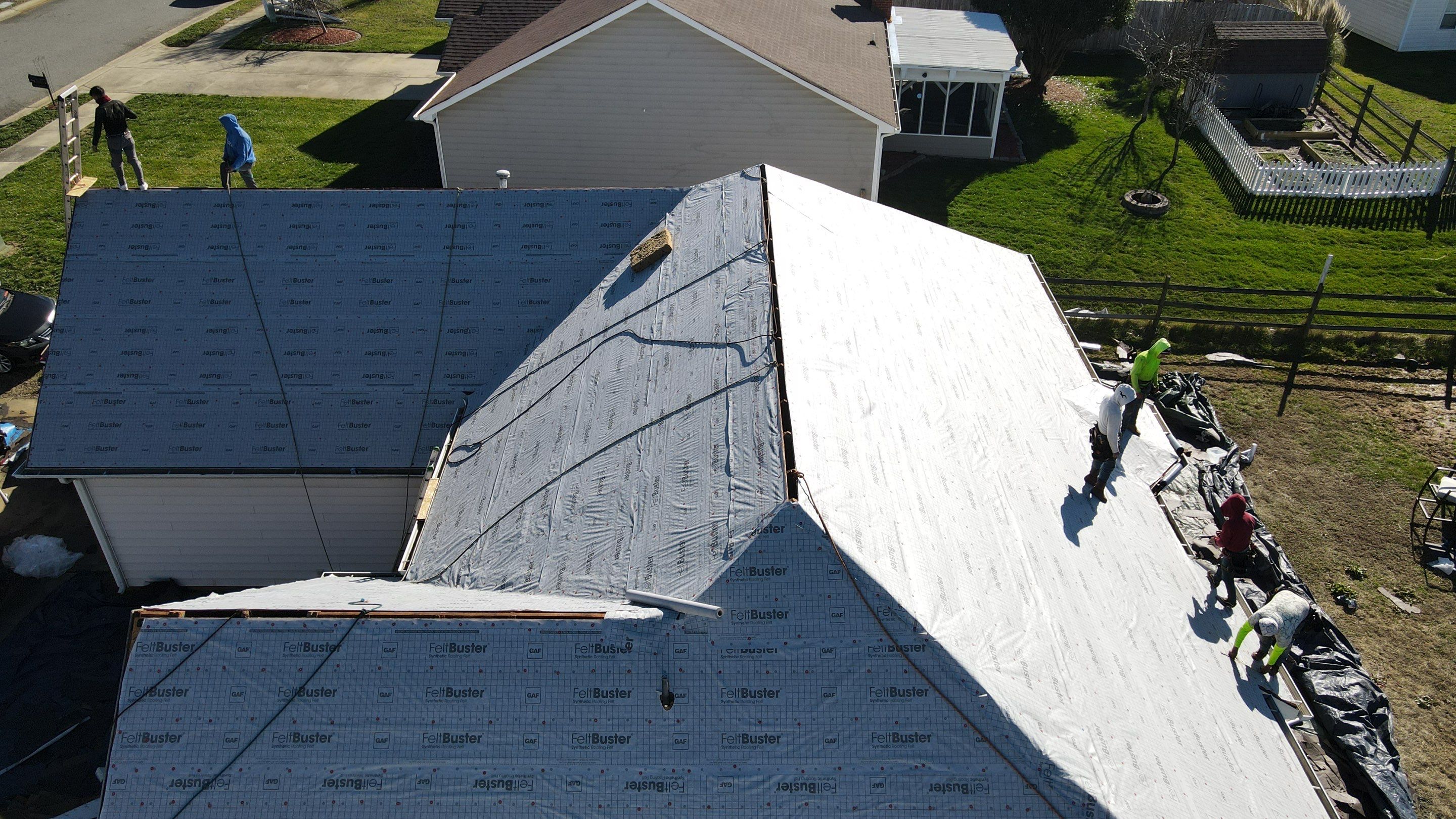 Residential Roofing Installation using GAF Timberline HDZ Charcoal by RISE Roofing & Restoration, LLC