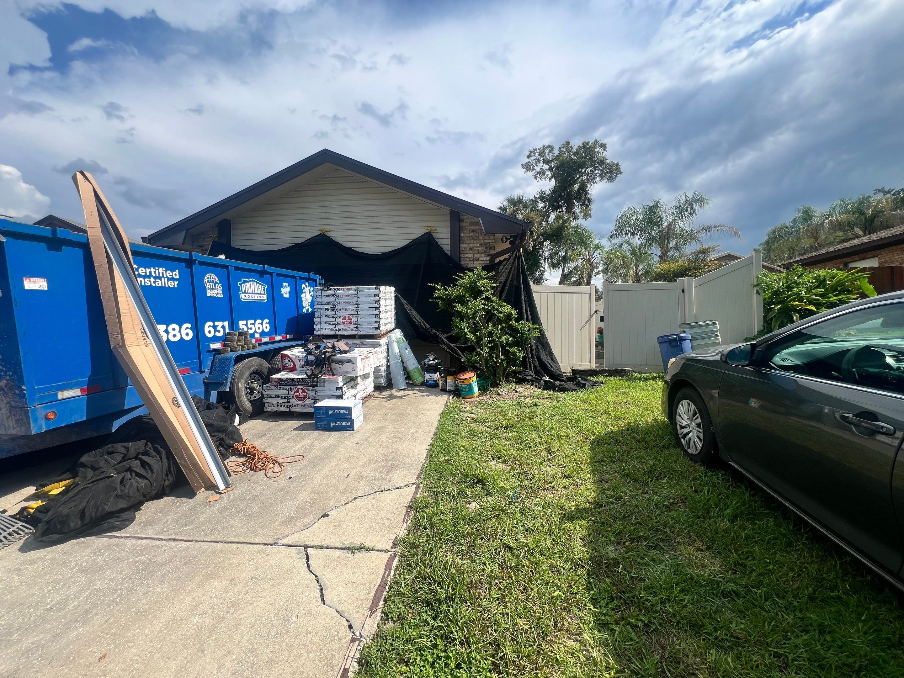 Architectural Shingle Roof Replacement and Attic Inspection in Orange City by Pinnacle Roofing Group