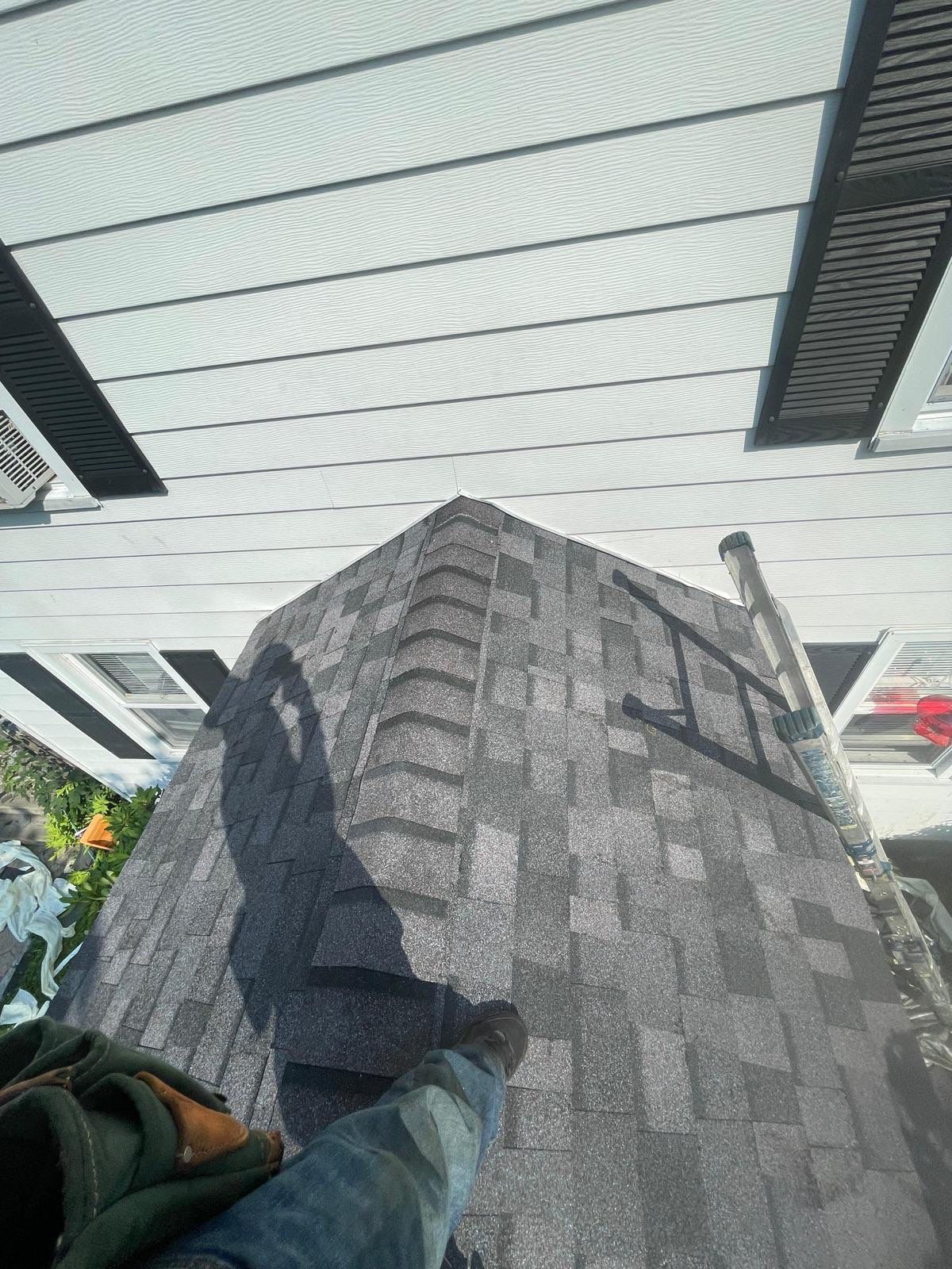 Commercial Roofing Installation using Owens Corning TruDefinition  Midnight Plum by A Plus Exterior