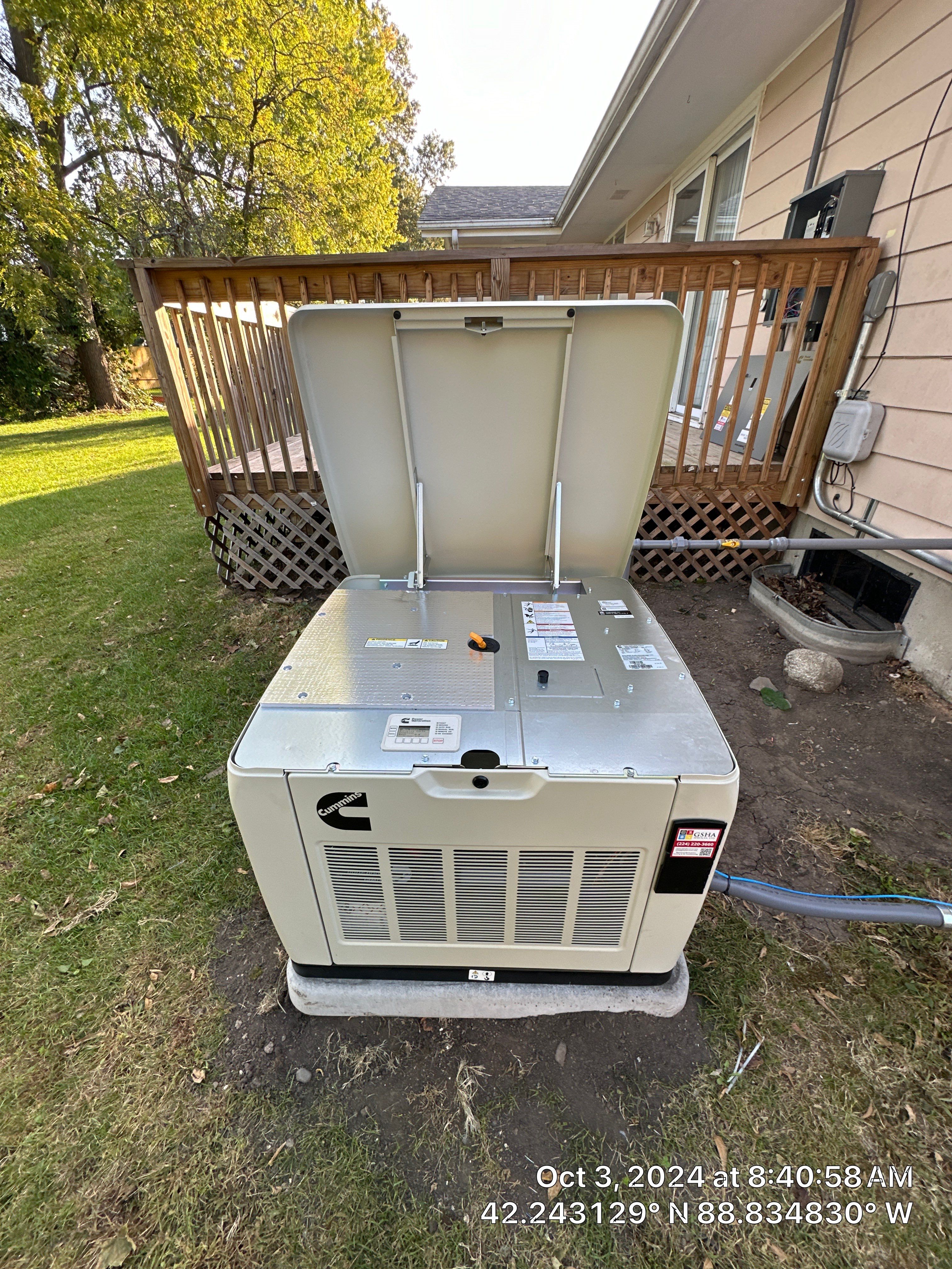 Cummins Generator Installation by GSHA Services LTD