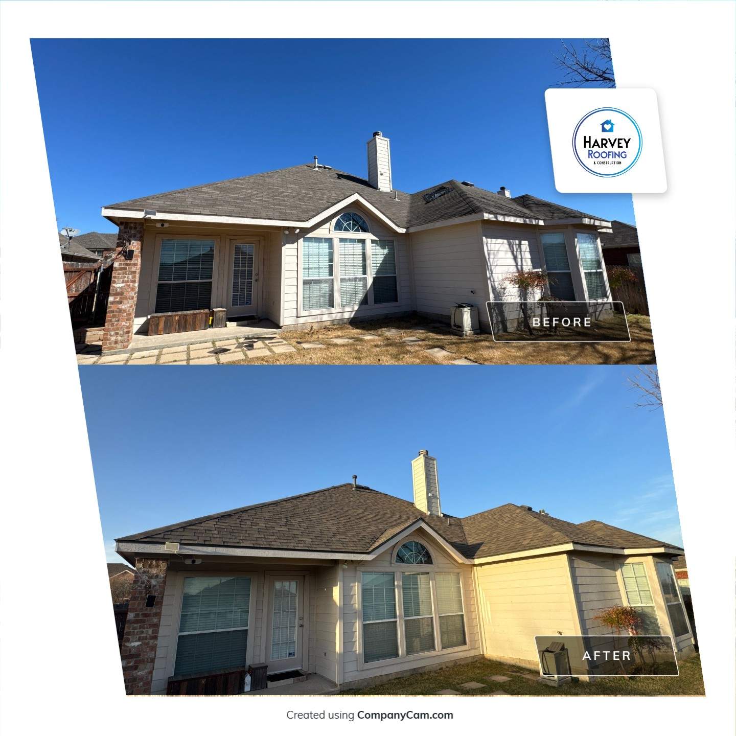 Residential Roofing Installation using Malarkey Vista AR by Harvey Roofing & Construction