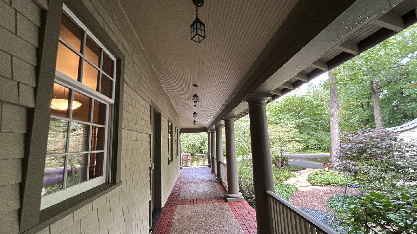 natural stone using Algaecide, soft wash soap by Northern Power Washing LLC.