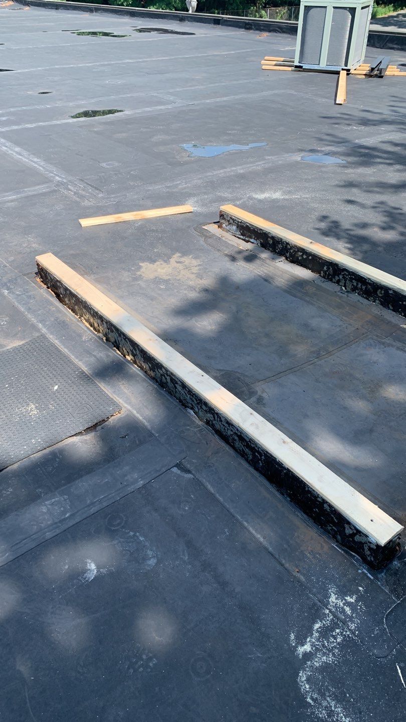 Commercial Roofing Repair using EPDM  by A Plus Exterior