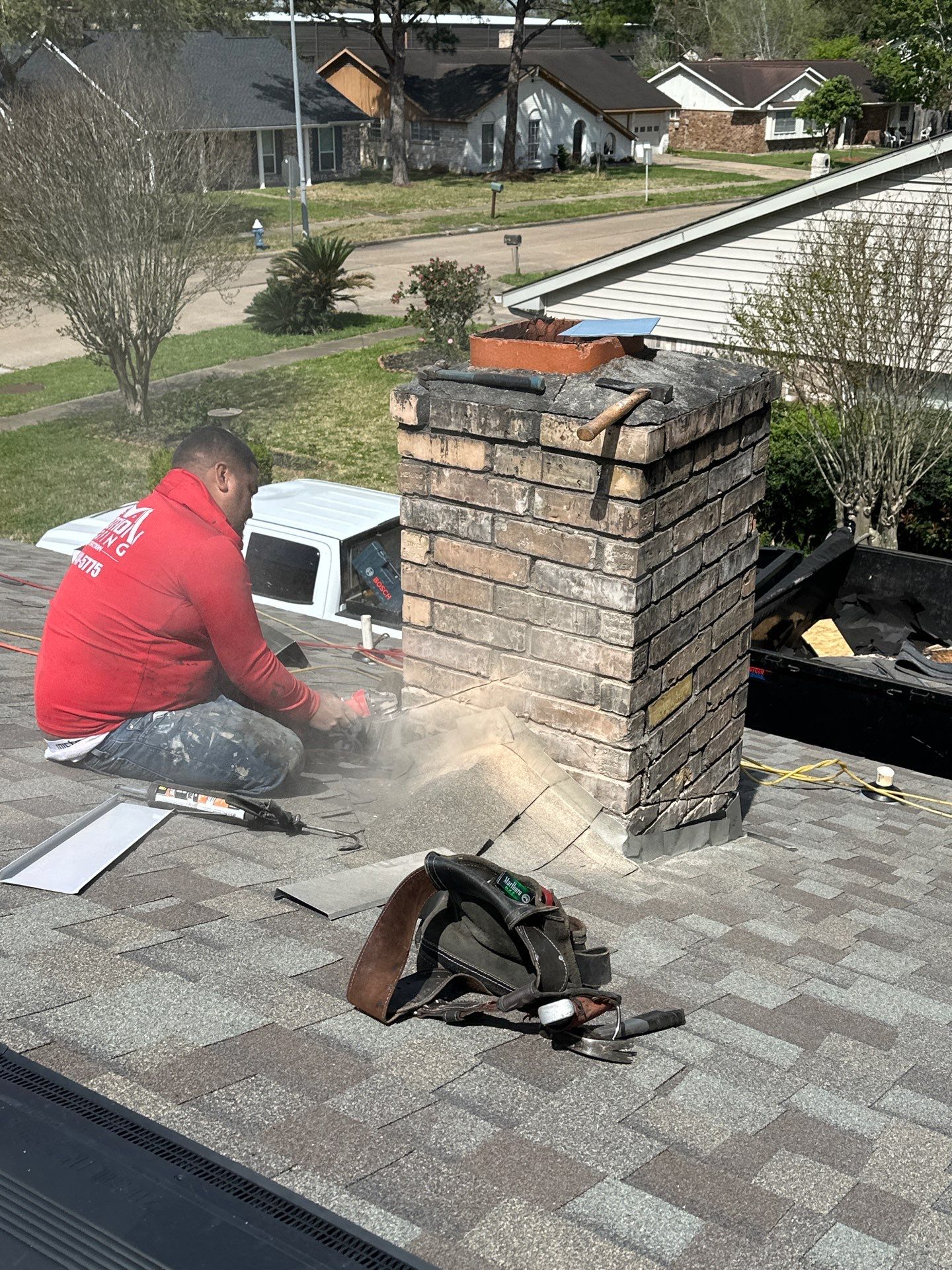Project in Houston by Motion Roofing