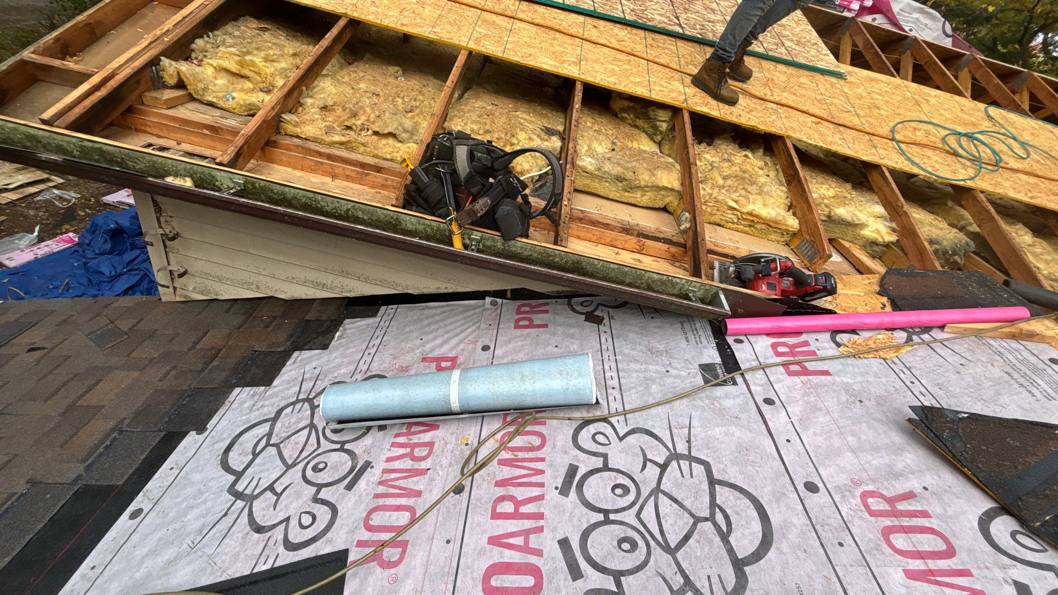 Roof Replacement using Owens Corning Teak by 180 Contractors