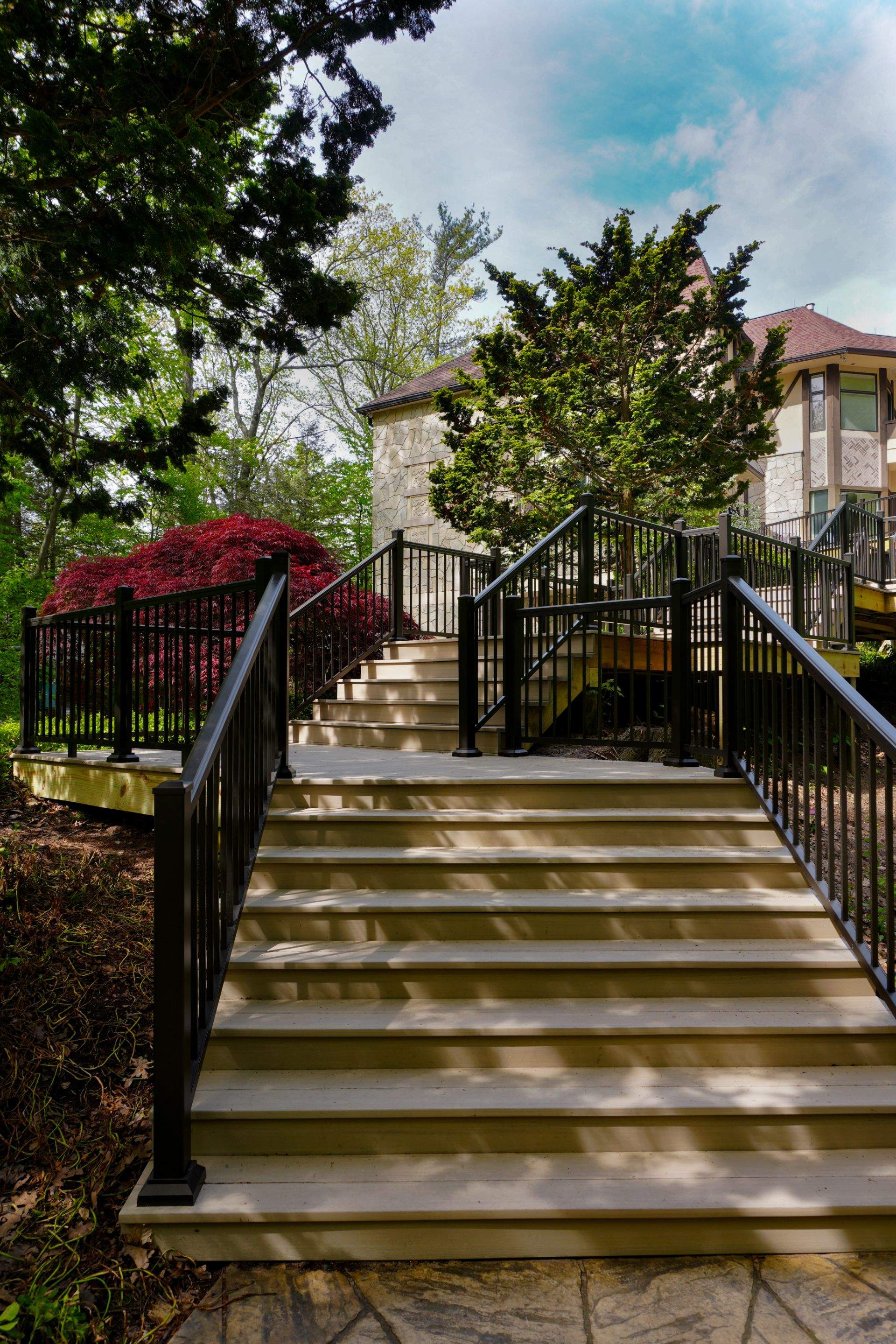 Custom Multi-Level Deck in Grand Haven by Cutting Edge Homes