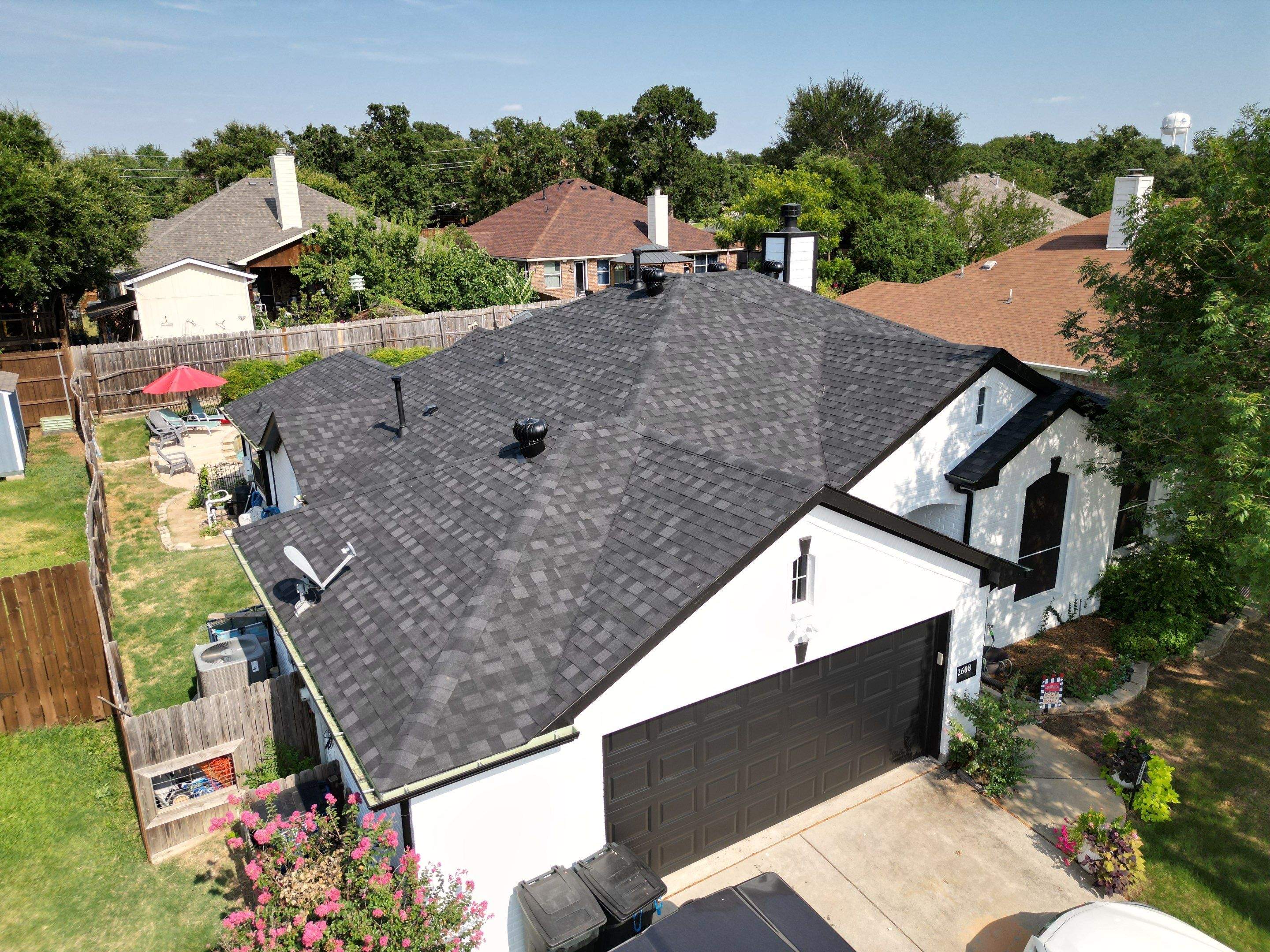 Final Roof Drone Shots by First Out Roofing 