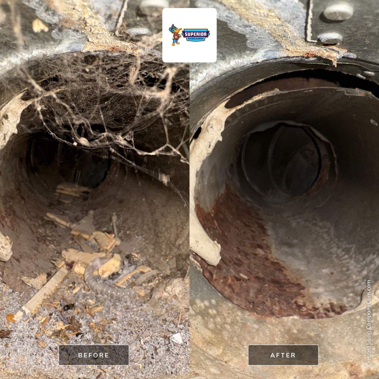 Air Duct Cleaning With a Vacuum Truck in Enon Valley, PA by Superior Air Duct Cleaning