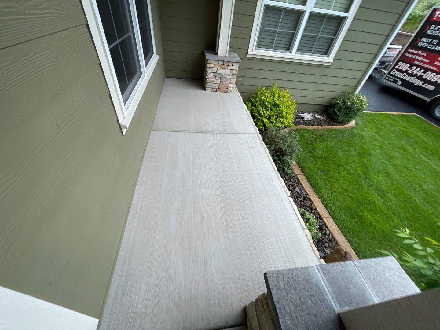 Entryway Transformation using Chestnut by Croc Coatings, LLC
