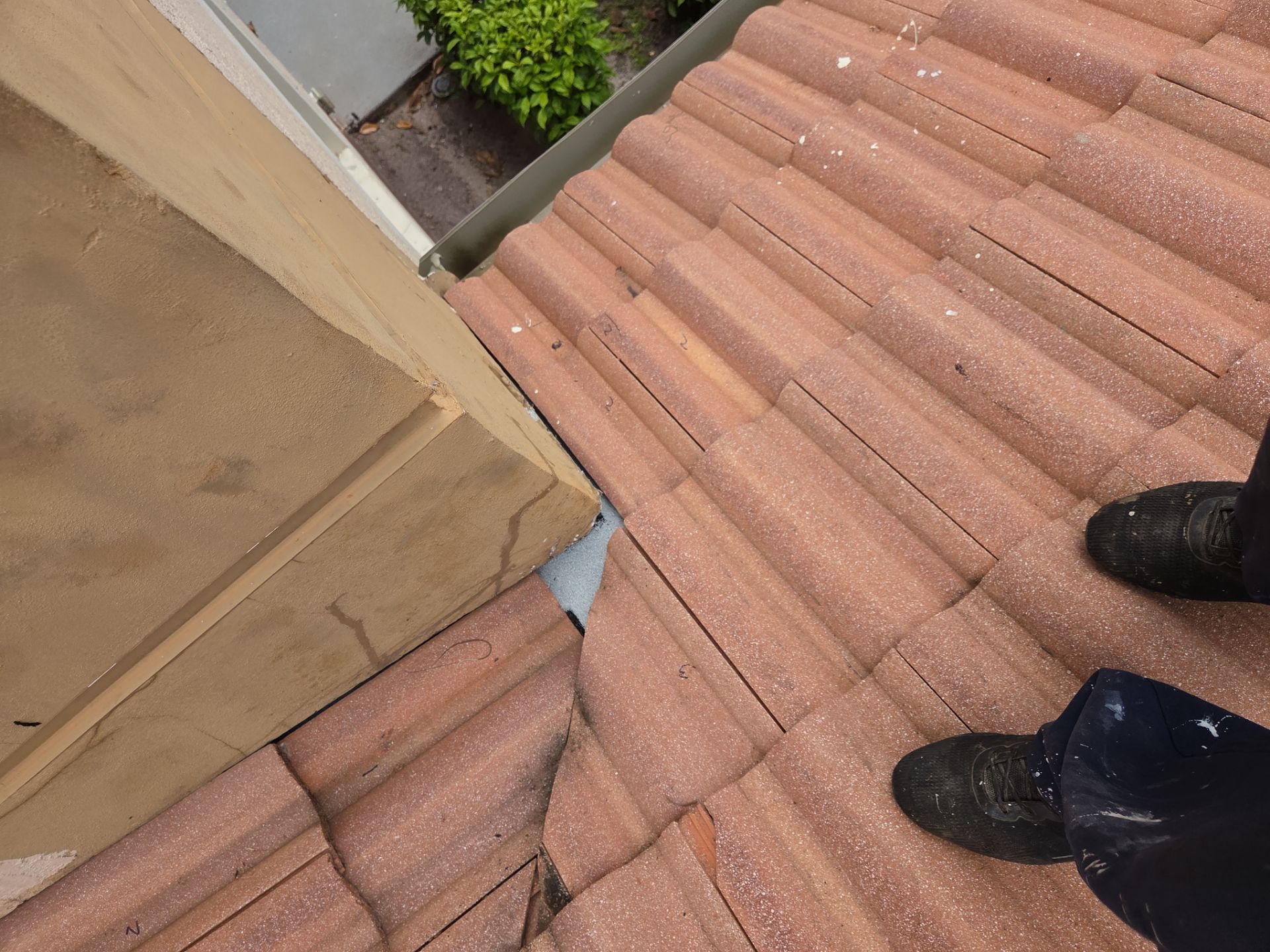 Clay Tile Roof Repair and Plywood Decking Replacement in Boynton Beach by Aastro Roofing