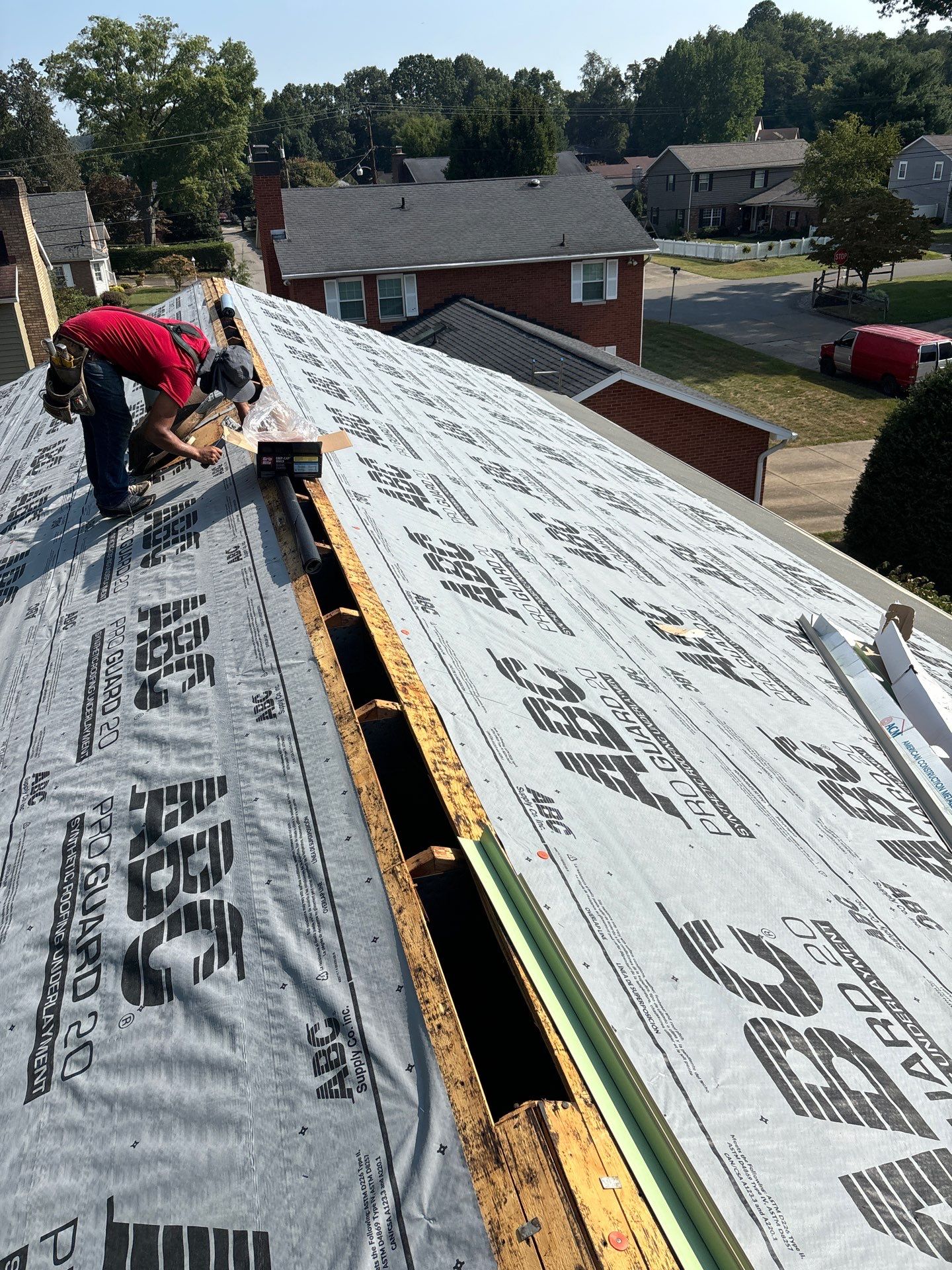 Residential Roofing Installation using GAF Timberline HDZ by Rainstoppers Roofing