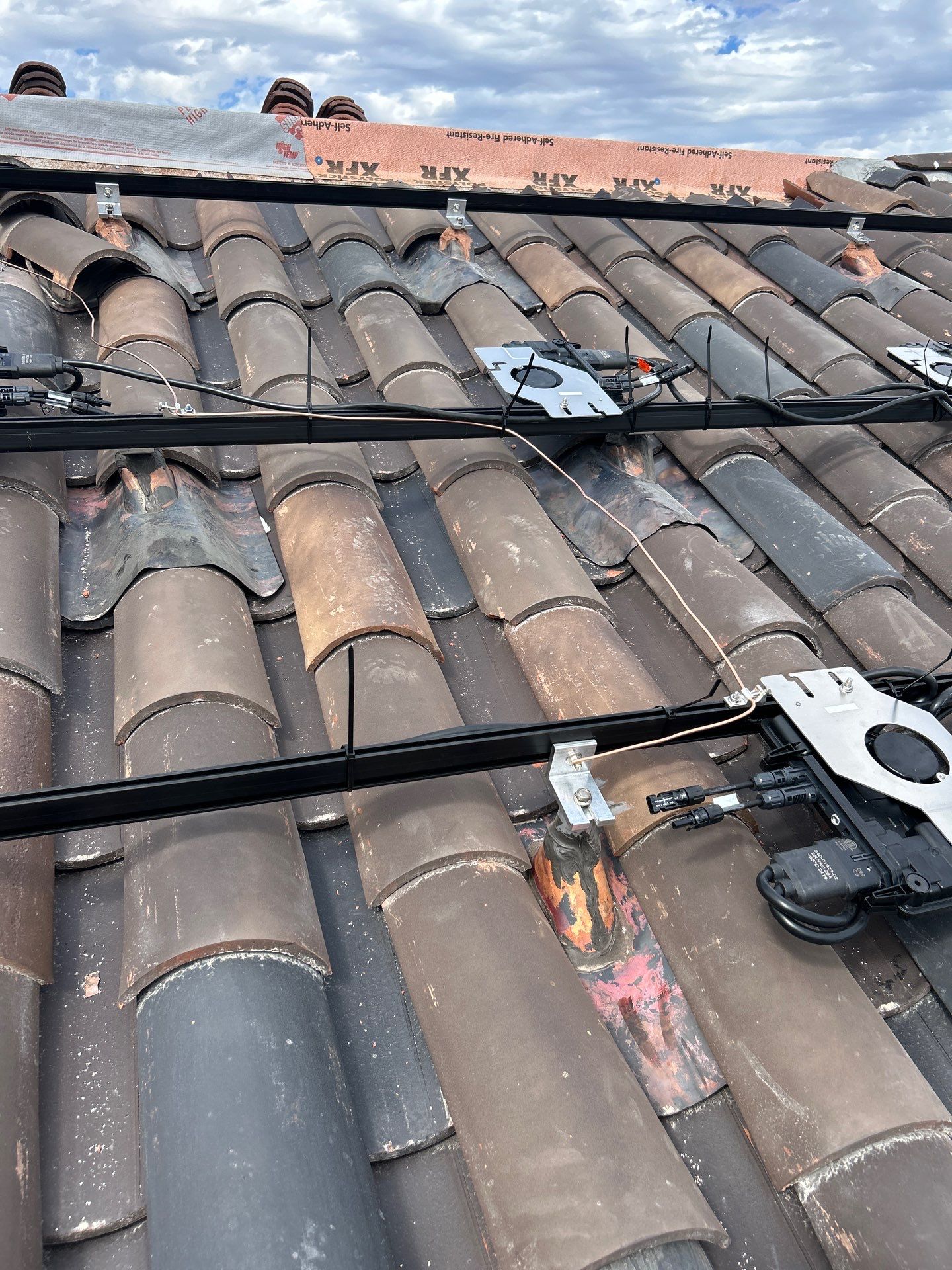 Solar Panel and Clay Tile Roof Installation in Hidden Hills by AWS Solar