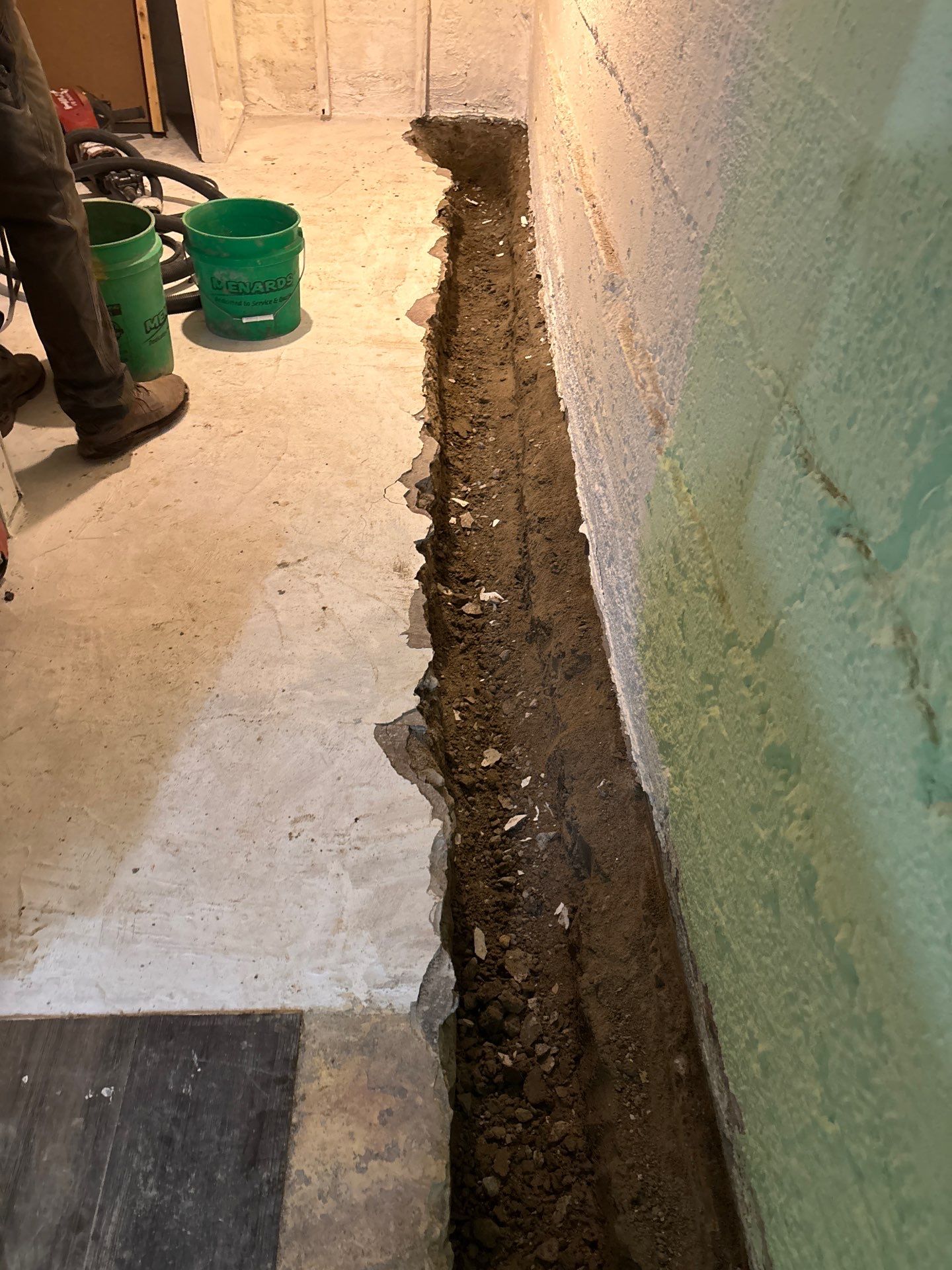 Ending Garik's Groundwater Issues For Good-And-All! by Waterproofing Northeast