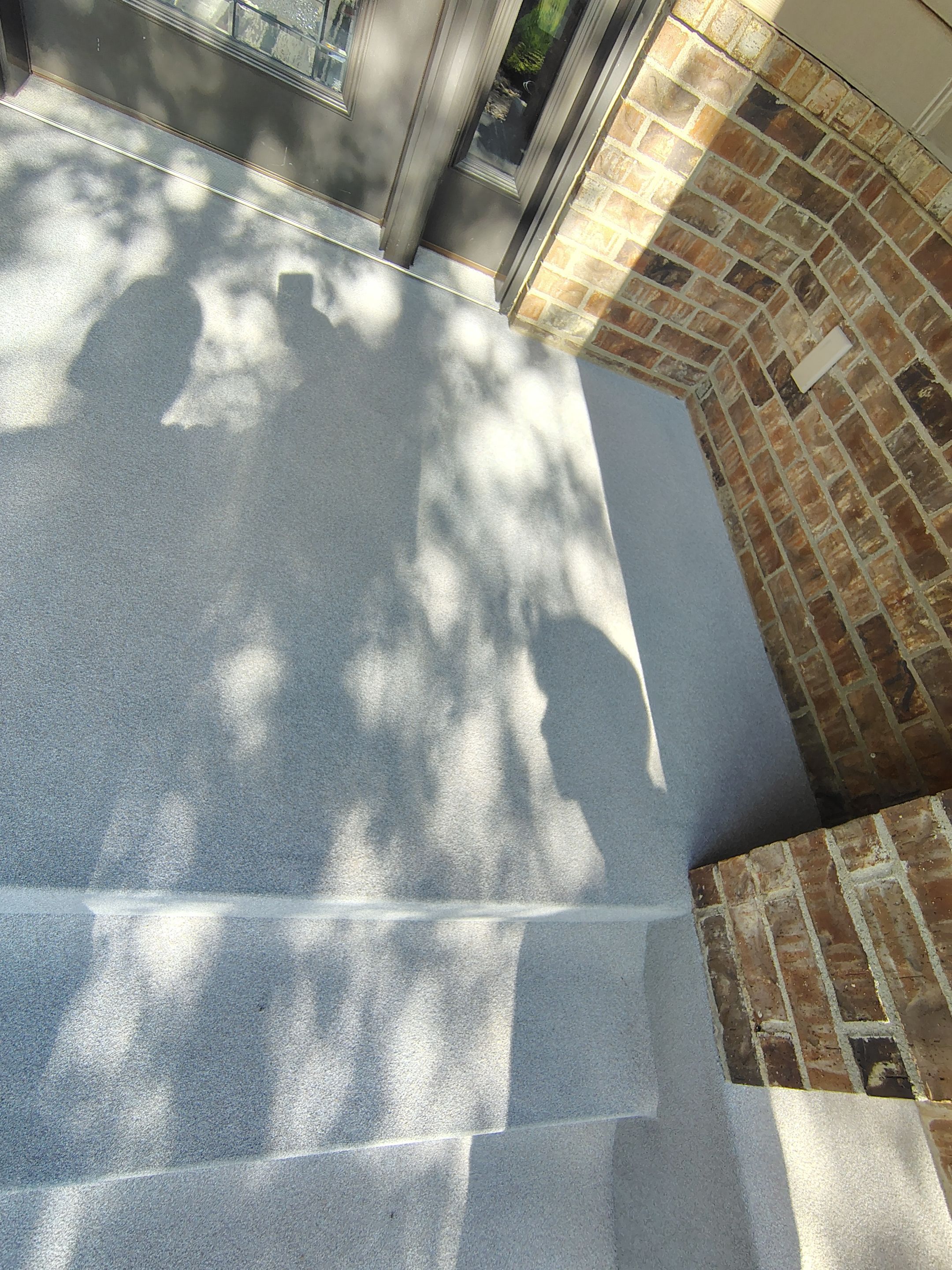 Front Porch Concrete Coating and Restoration in Harrisburg by Select Painting, Coatings & Garage Cabinets