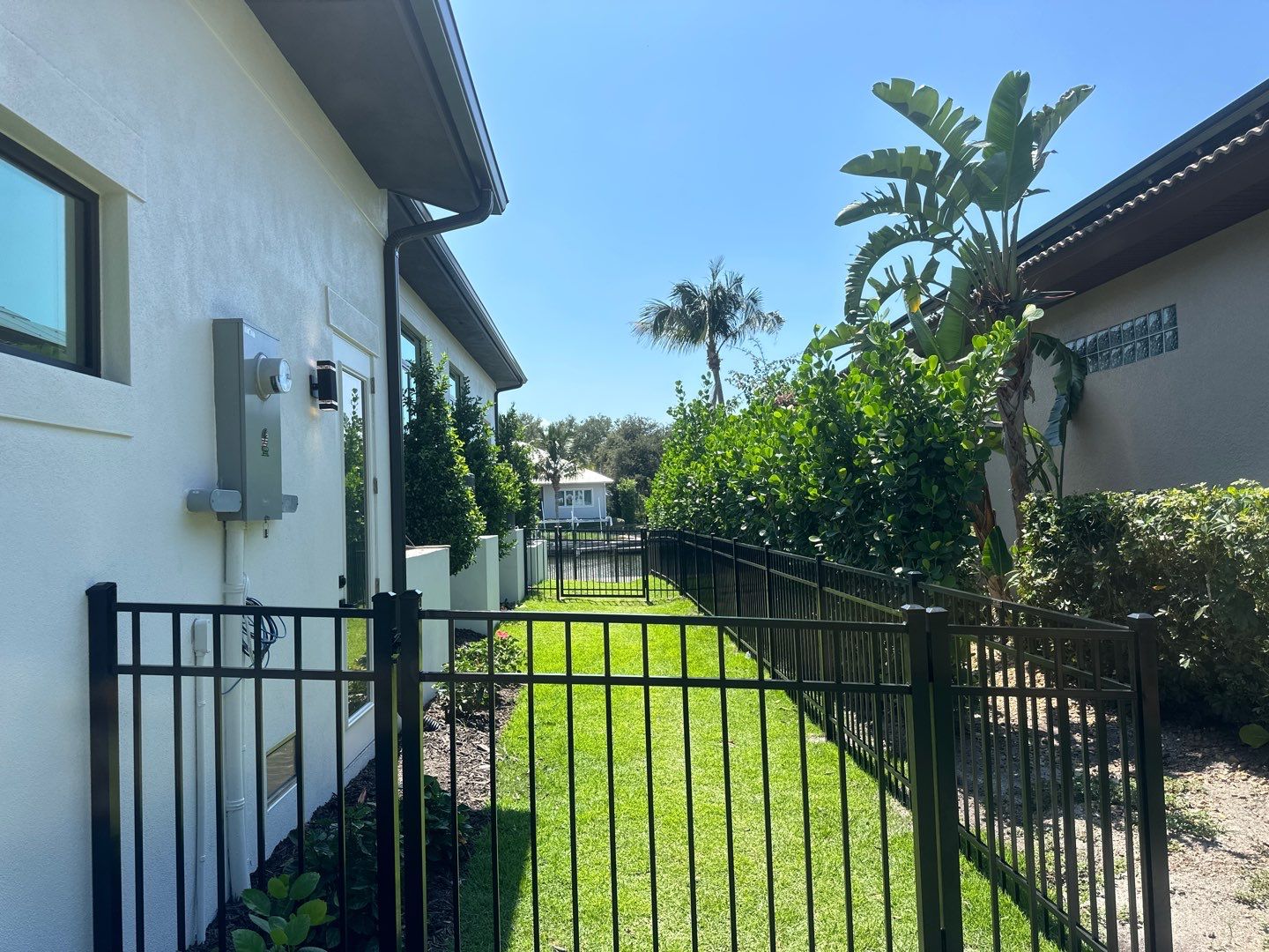 Aluminum Fence Installation using Black 3 Rail Aluminum Fence by Asap fence and gates, LLC