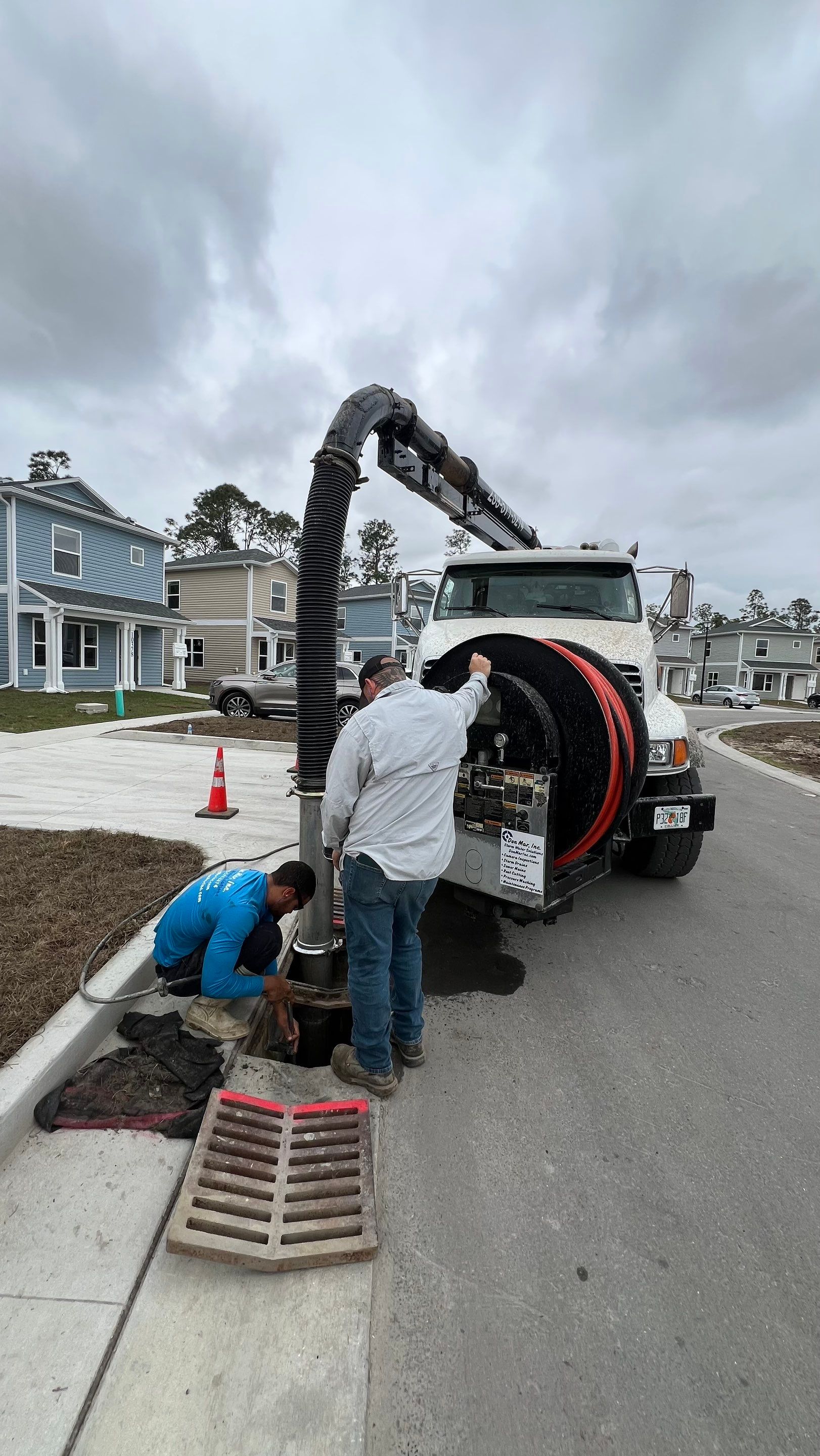 New Community Stormwater System Catch Basin Cleaning by Don Mar, Inc. Storm Water Solutions