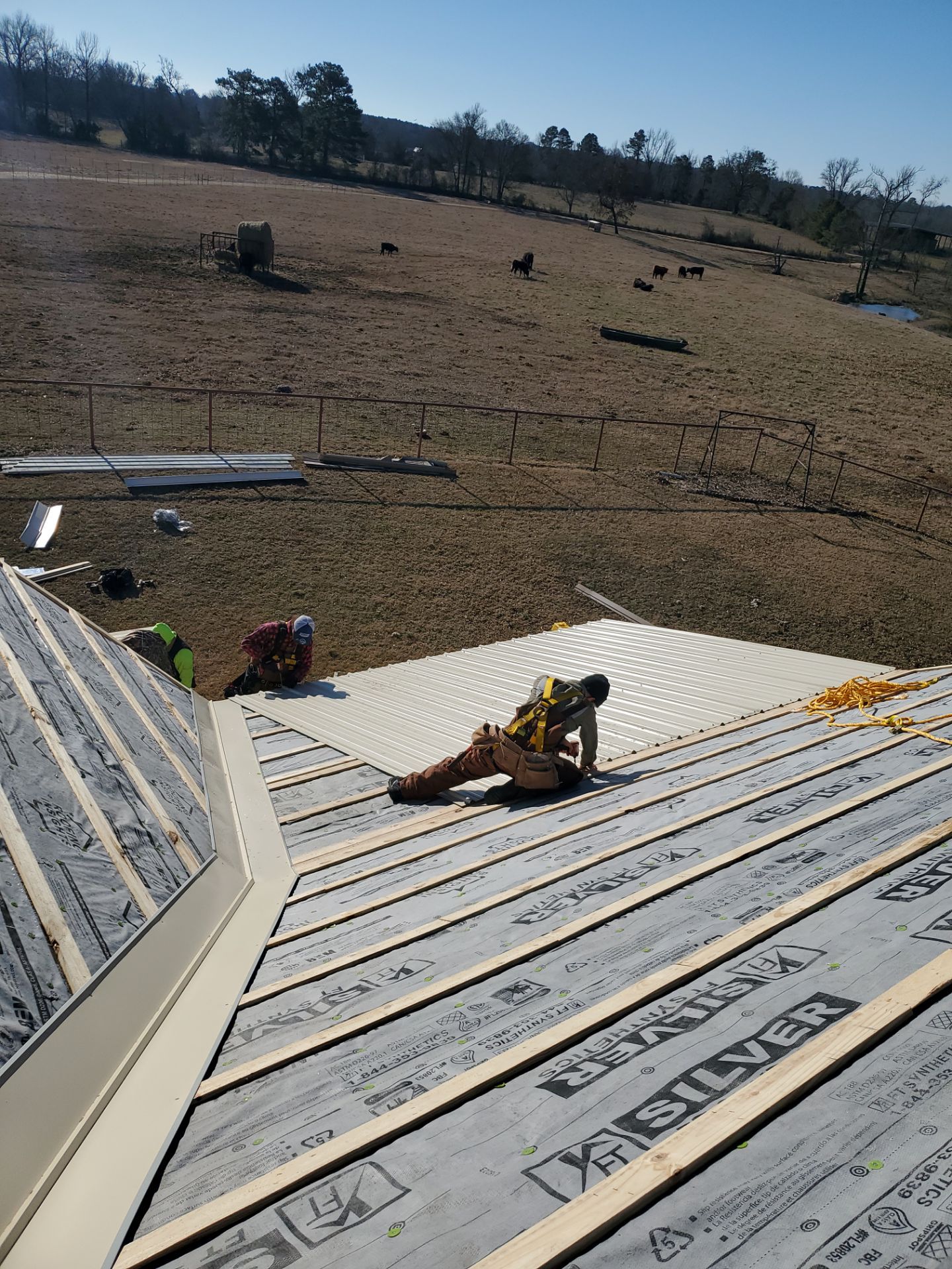 Residential Metal Roof Replacement using Reed's Metals: 26 GA. Colored Residential Metal Panels (Ivory) by Hostetler Roofing