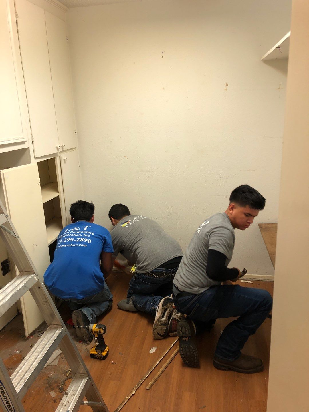 Home Remodel after Huge Water Damage by L&T General Contractors and Restoration INC