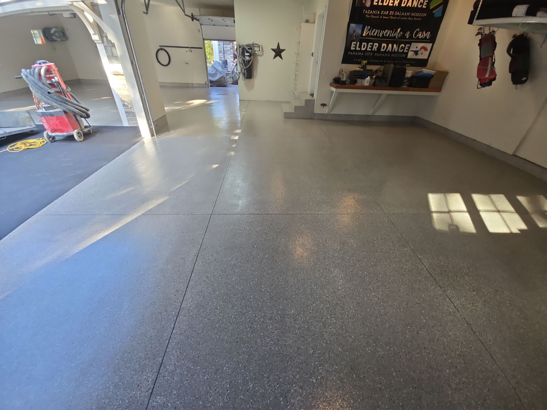 Detached Garage Floor Transformation With Penntek Polyaspartic Coating In Hayden by Croc Coatings, LLC