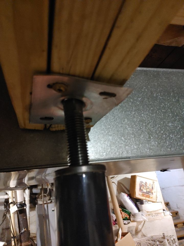 Structural Wood Reinforcement using Structural Wood and Steel Reinforcements (Main Floor Joist) by Toledo Basement Repair