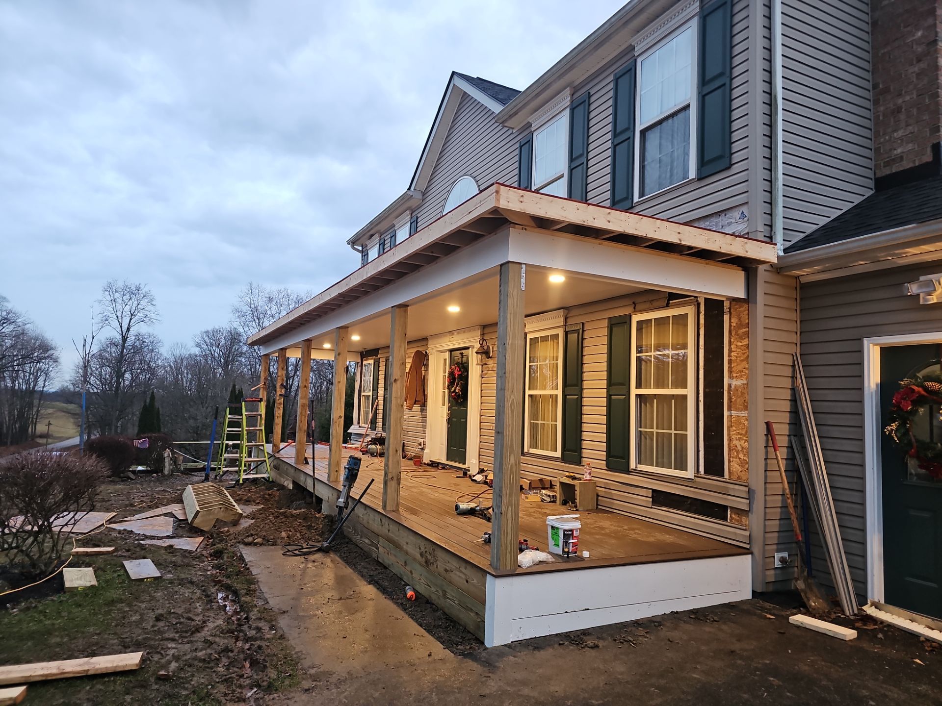 Porch by Cousins Roofing Siding & Decks