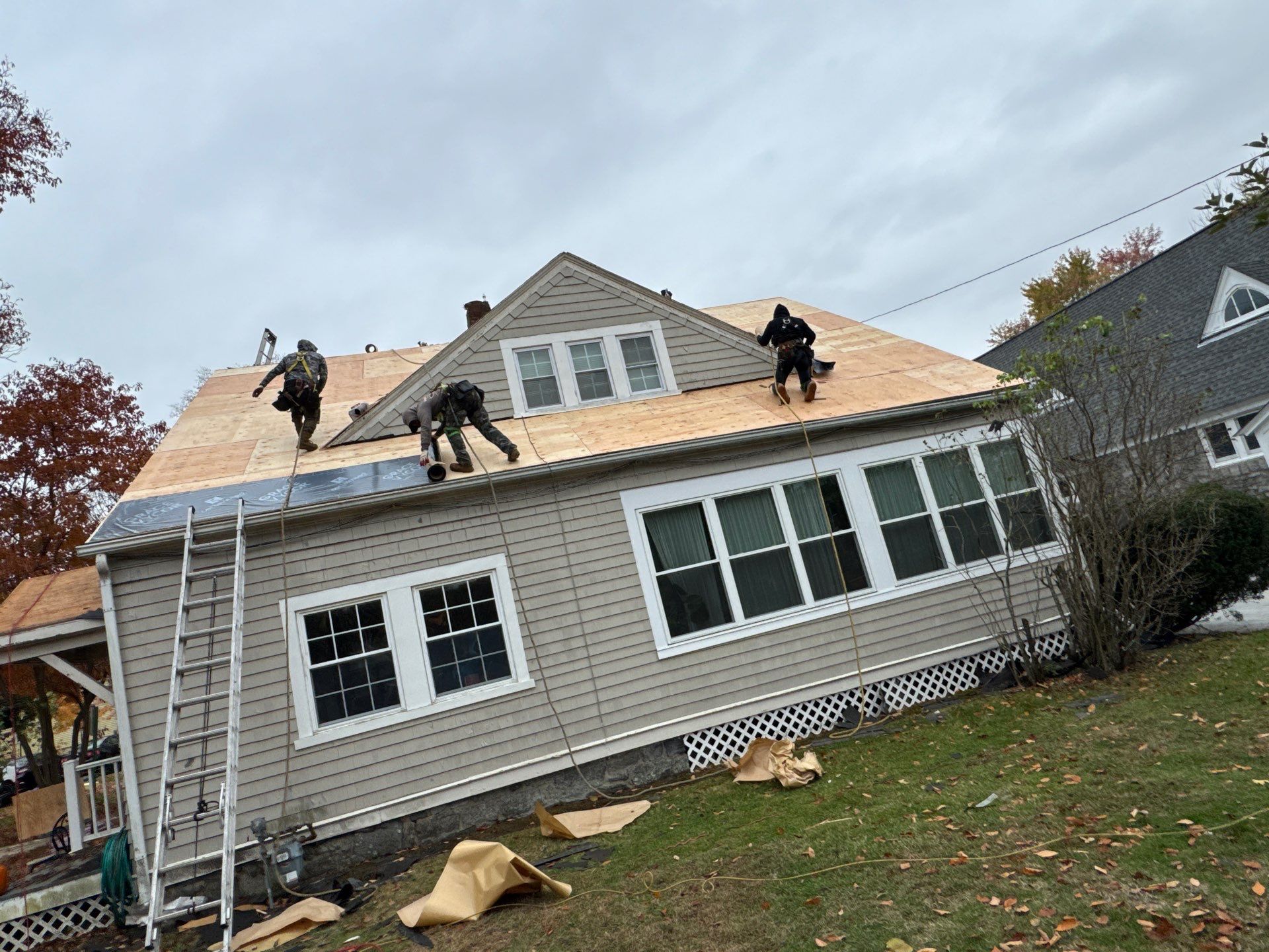 Ayer Church Complete Roof with Code-Compliant Overlay & Dual Chimney Restoration by Mighty Dog Roofing of Greater Middlesex County