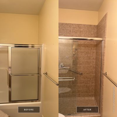 Tub to Shower
